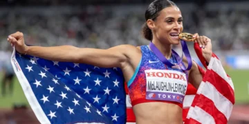 US Olympic gold medalist and world champion Sydney McLaughlin-Levrone: ‘I hope to inspire my unborn child.’