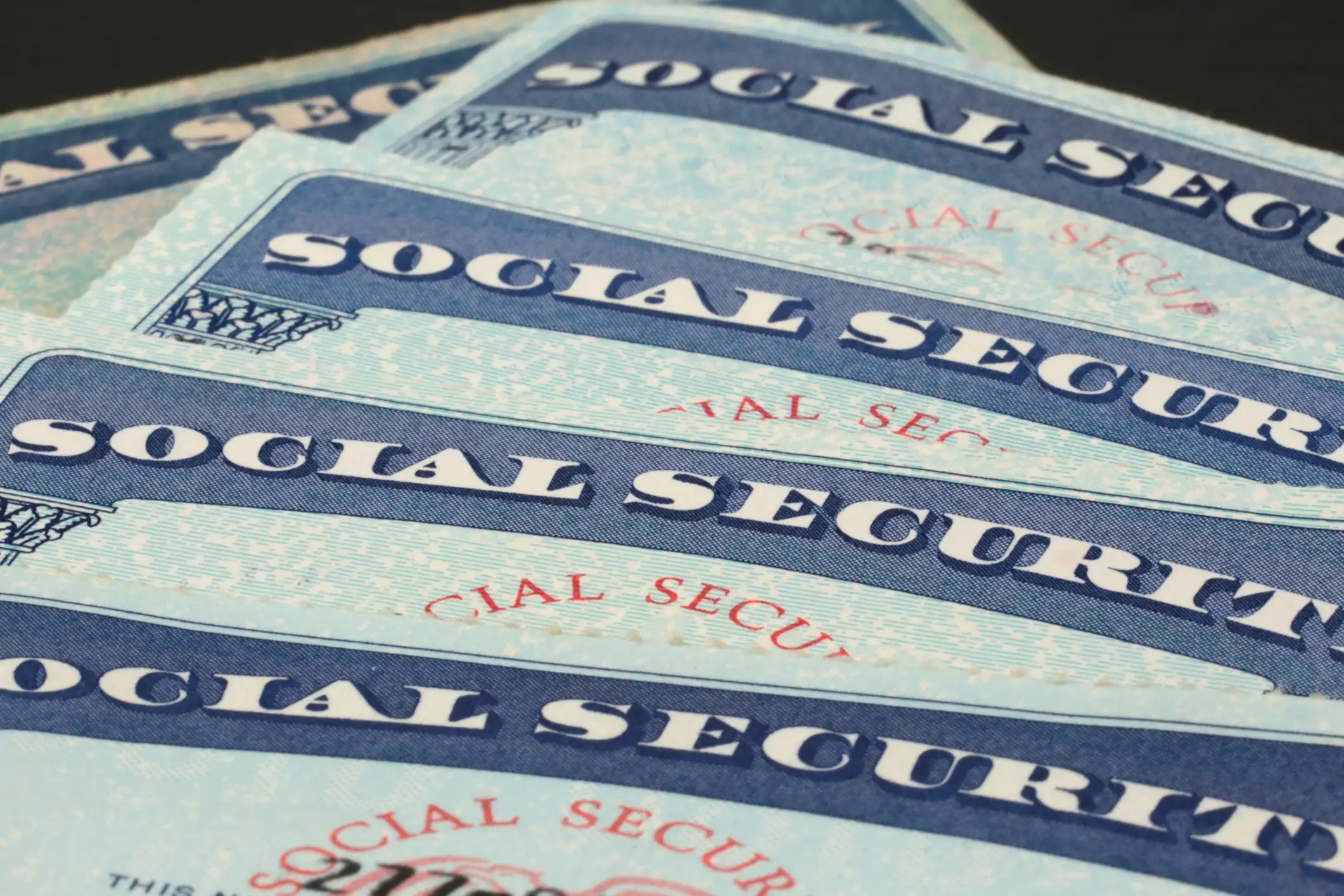 stack of social security cards