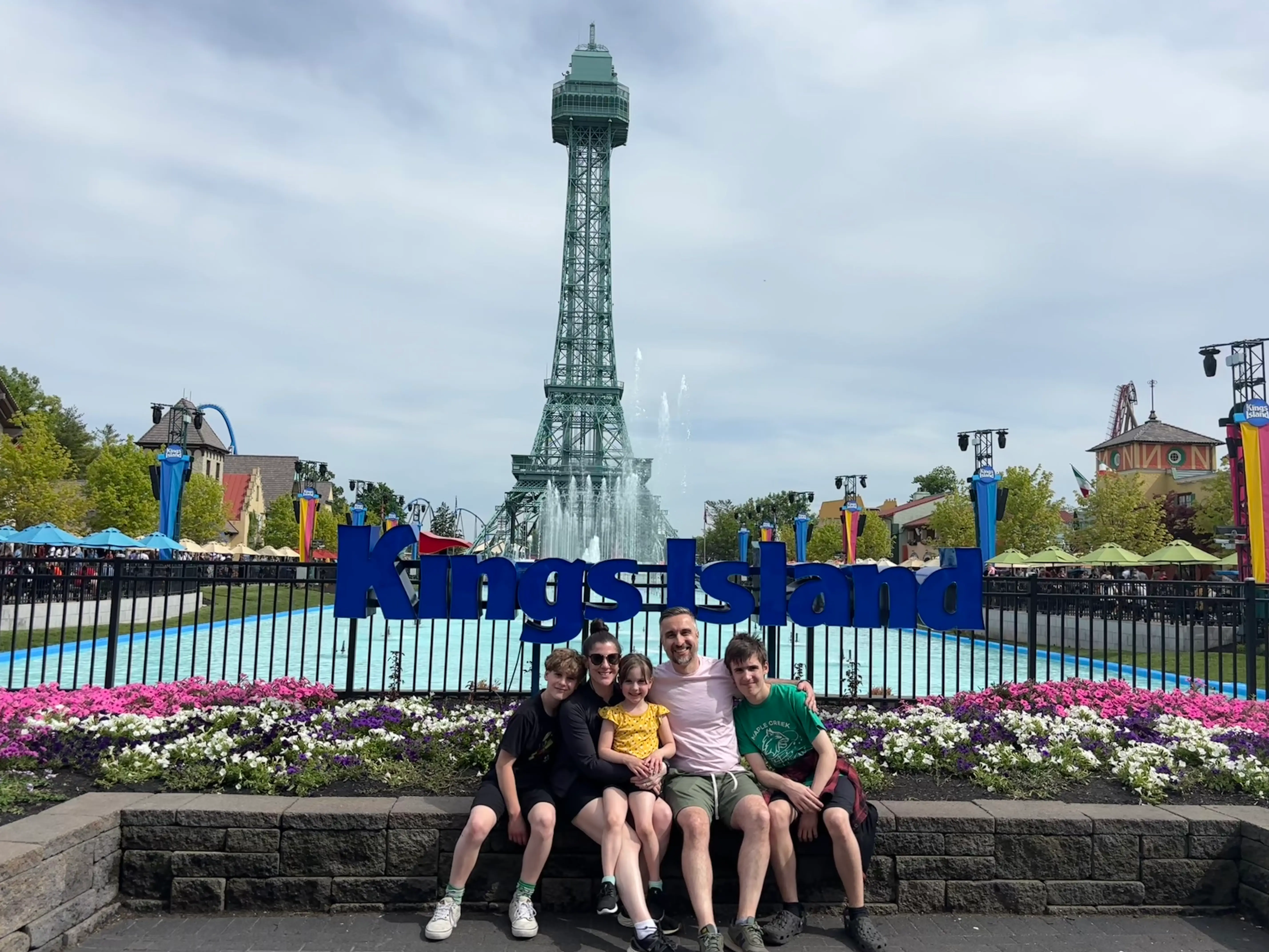 family posing for photo