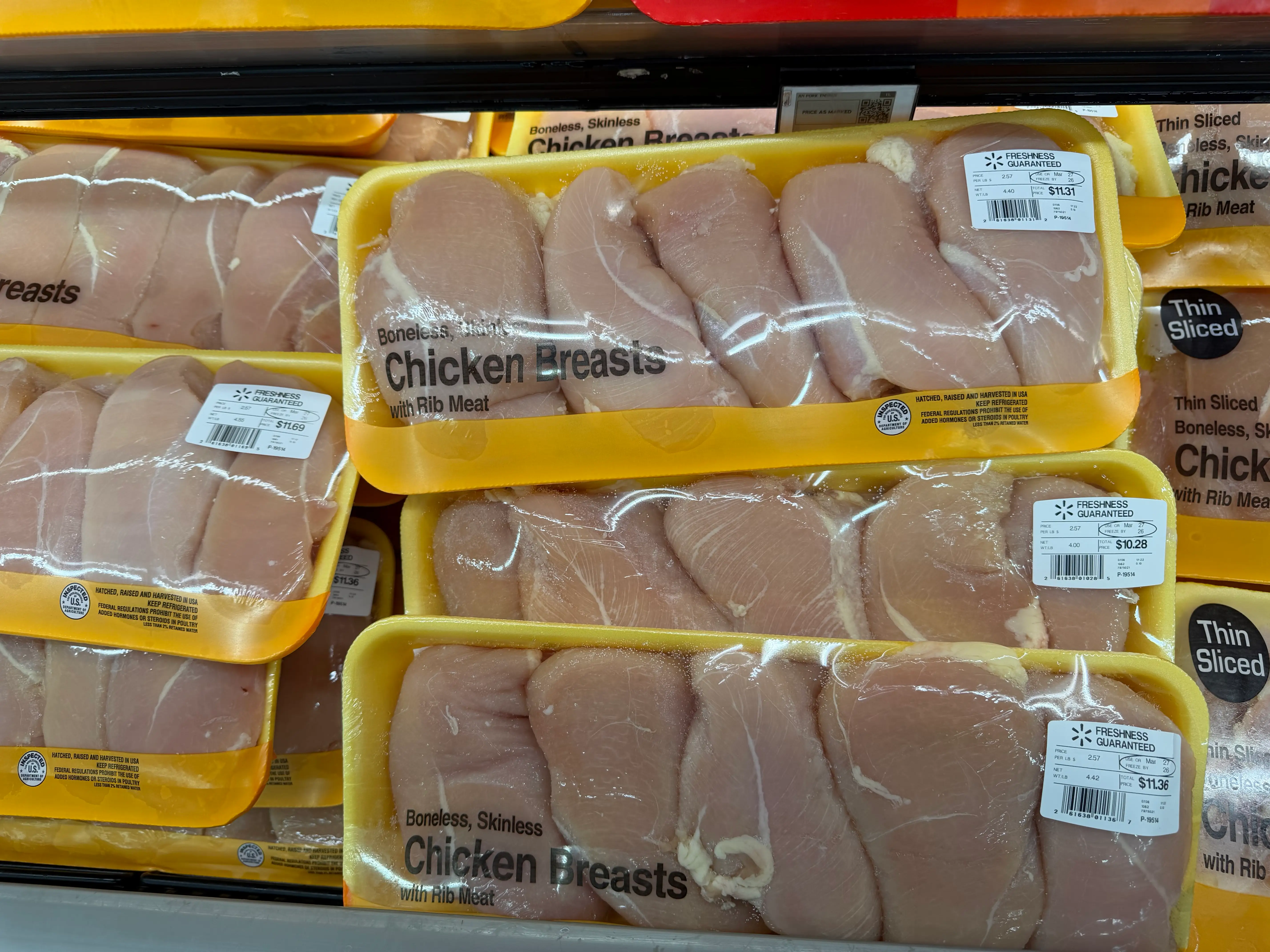 Chicken breasts at Walmart