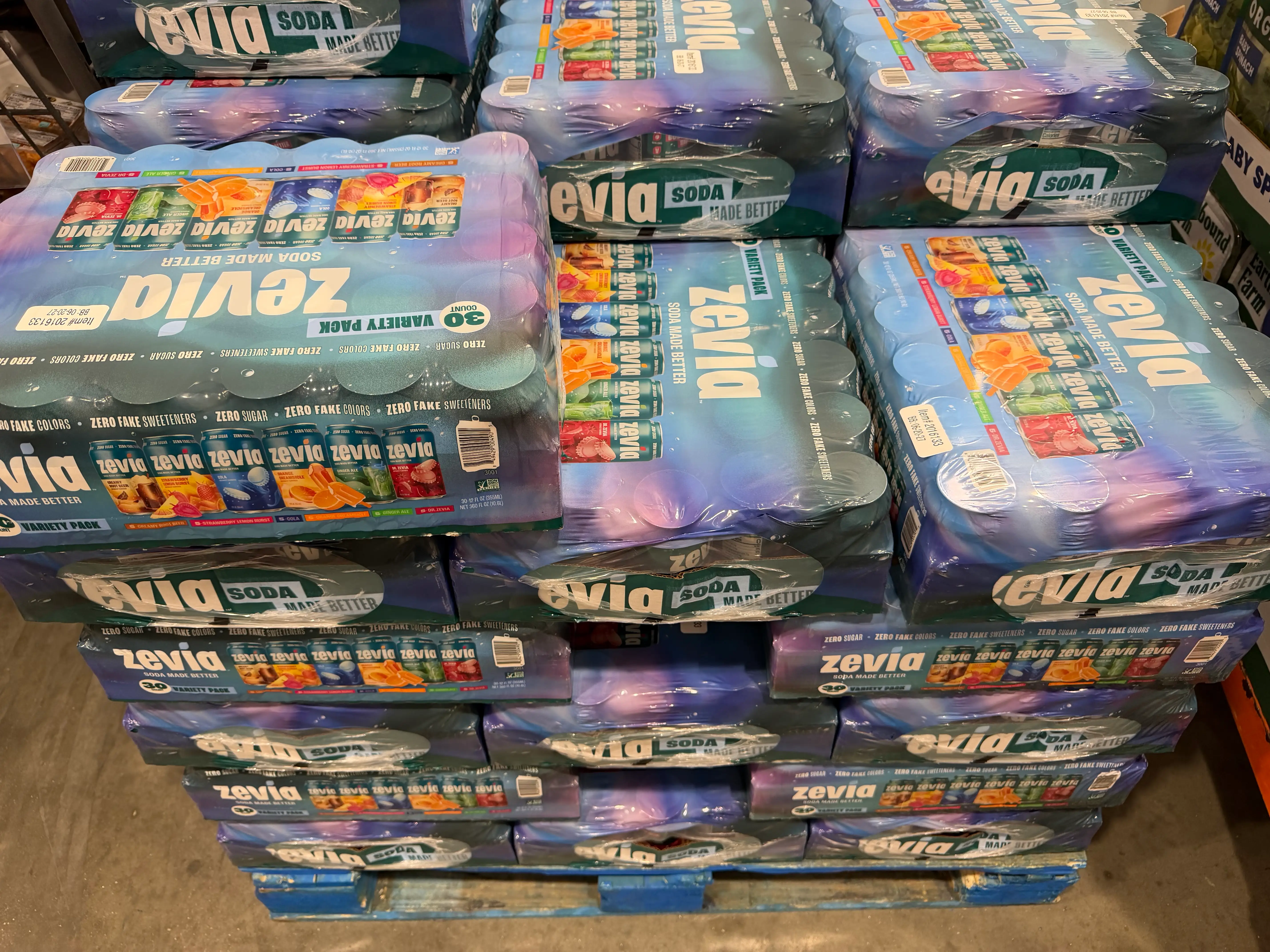 Zevia variety pack at Costco