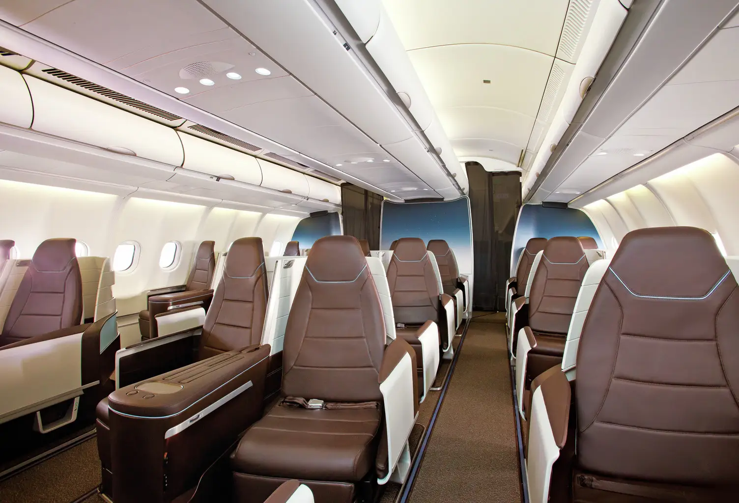 Premium on Alaska, former Hawaiian, A330.