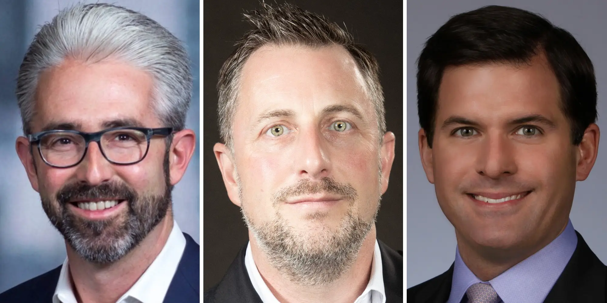Composite image of JPMorgan's Scott Wilcoxen, Citizen's Adam Lewis, and Morgan Stanley's Richard Myers.