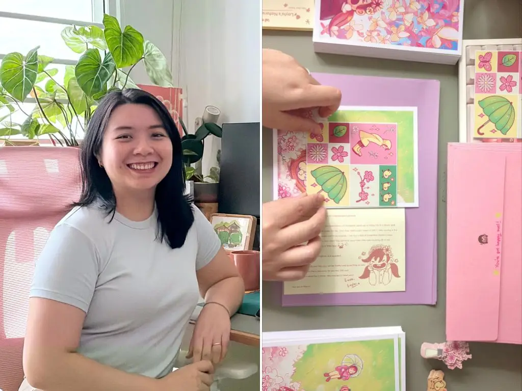 Gwen Lee and her snail mail.