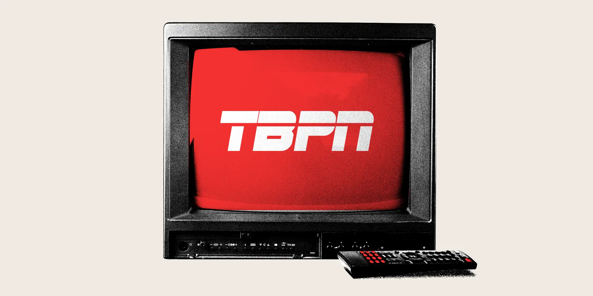 The logo for TBPN, a tech talk show.