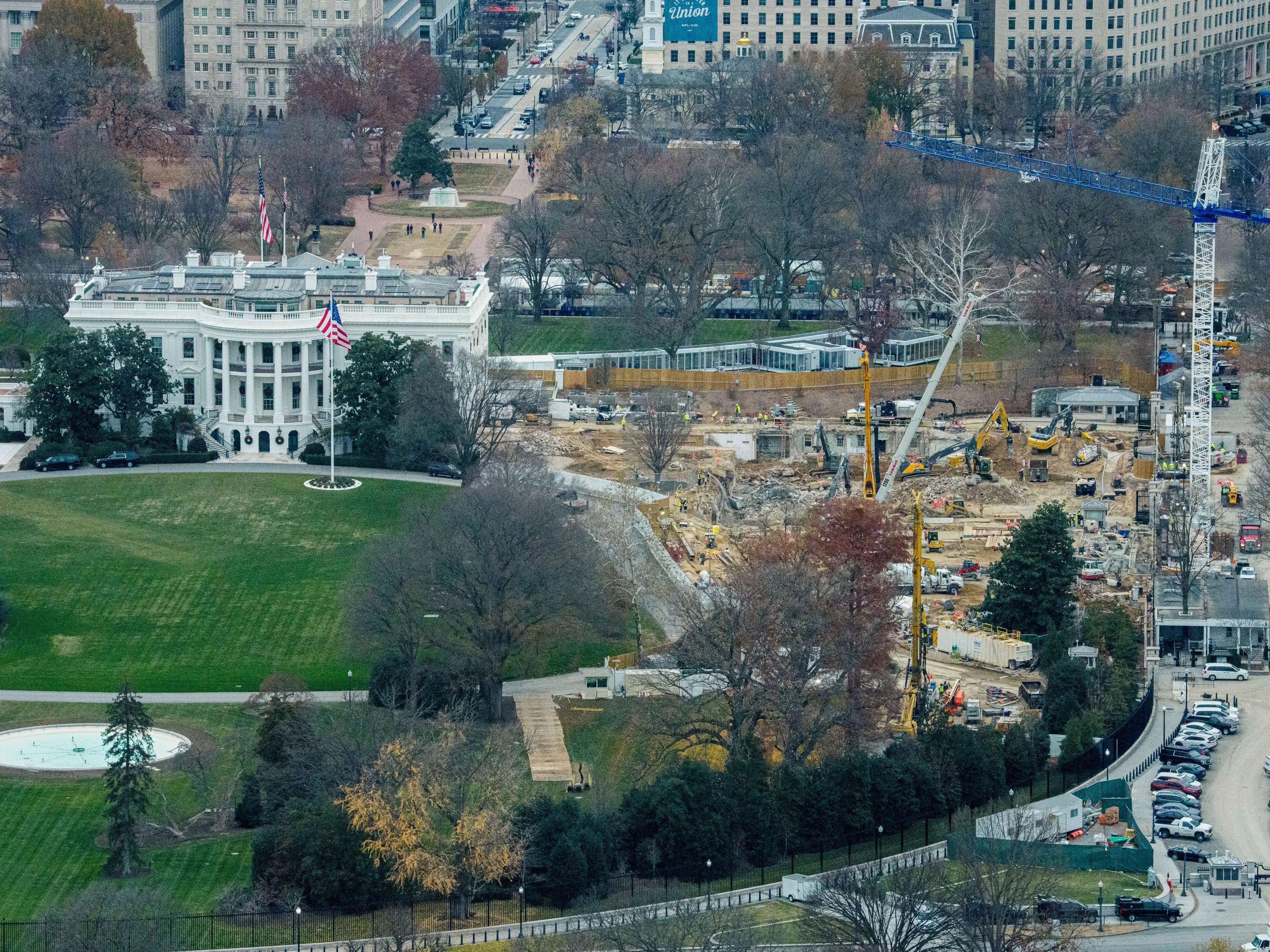 East Wing demolition March 2026