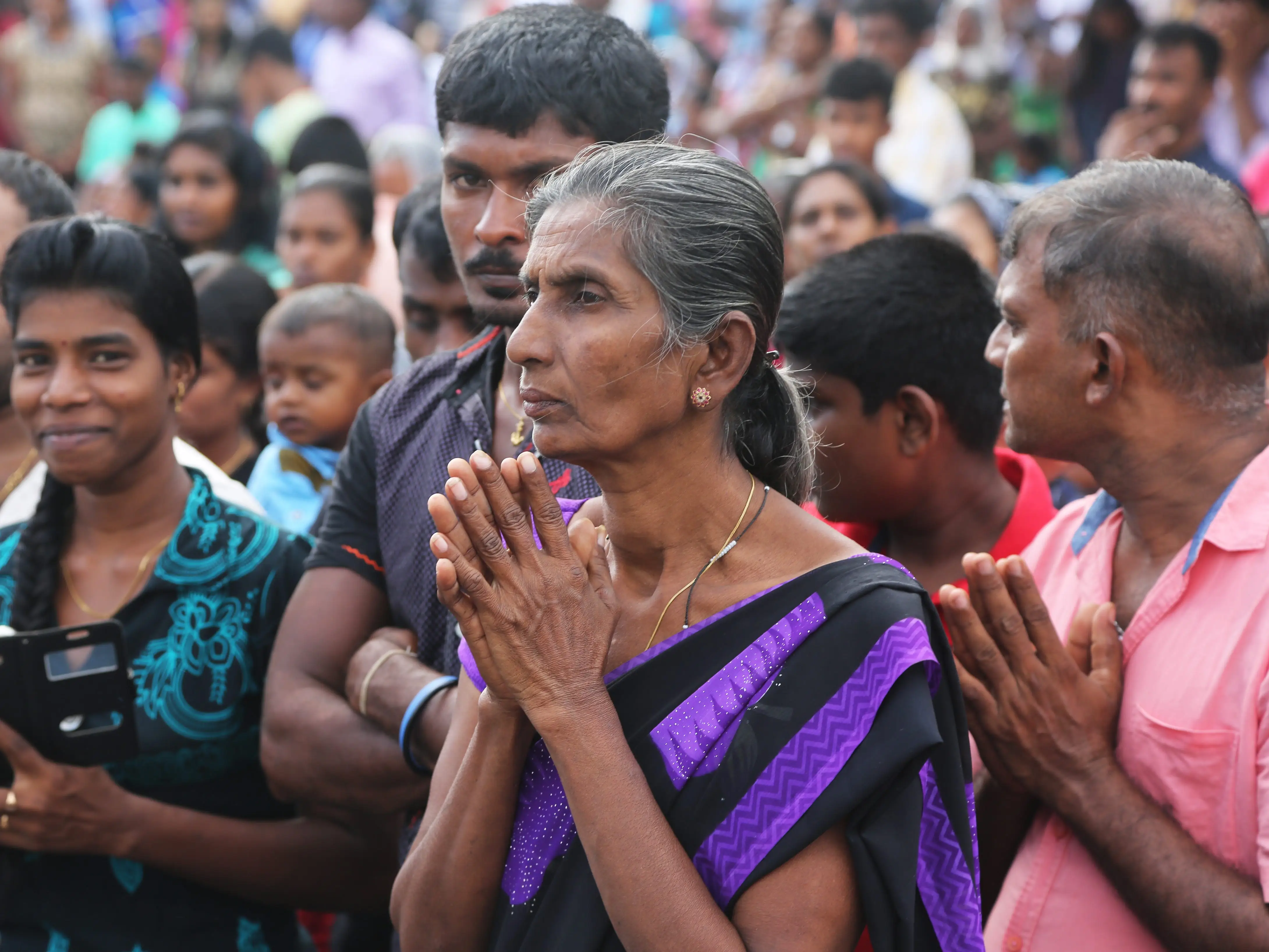 Catholics in Mannar, Sri Lanka, pray at the Shrine of Our Lady of Madhu.