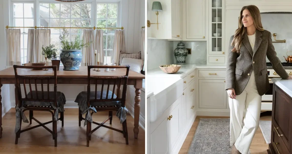 A woman turned her dated 2000s kitchen into a cozy, modern space for $150,000