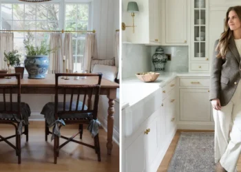 A woman turned her dated 2000s kitchen into a cozy, modern space for $150,000