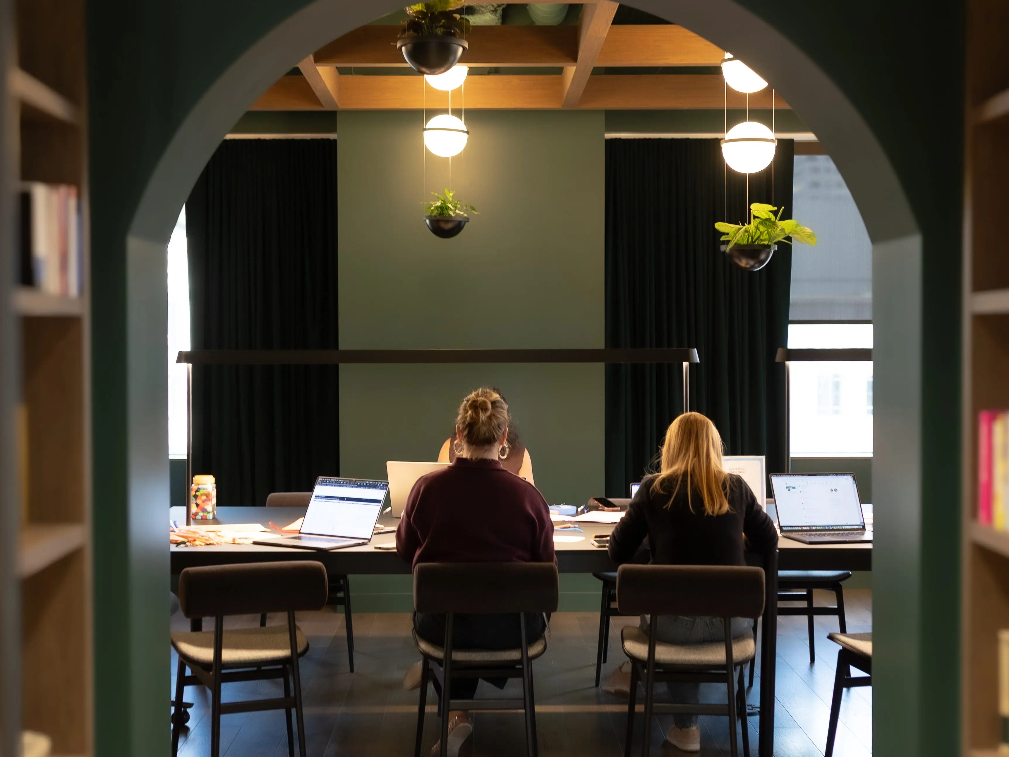 Workers side-by-side at Superhuman's office in San Francisco