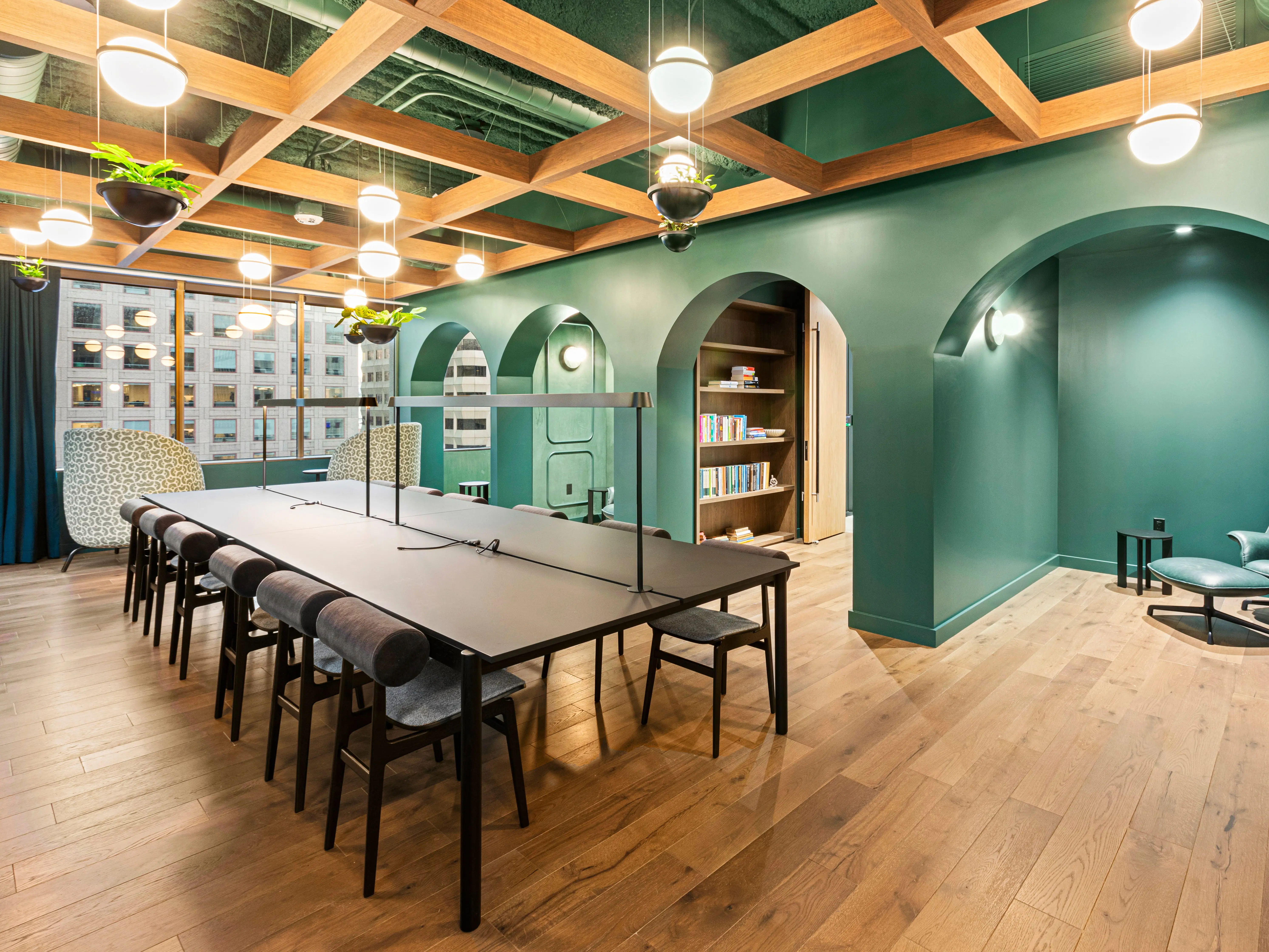 Superhuman's office in San Francisco, green room