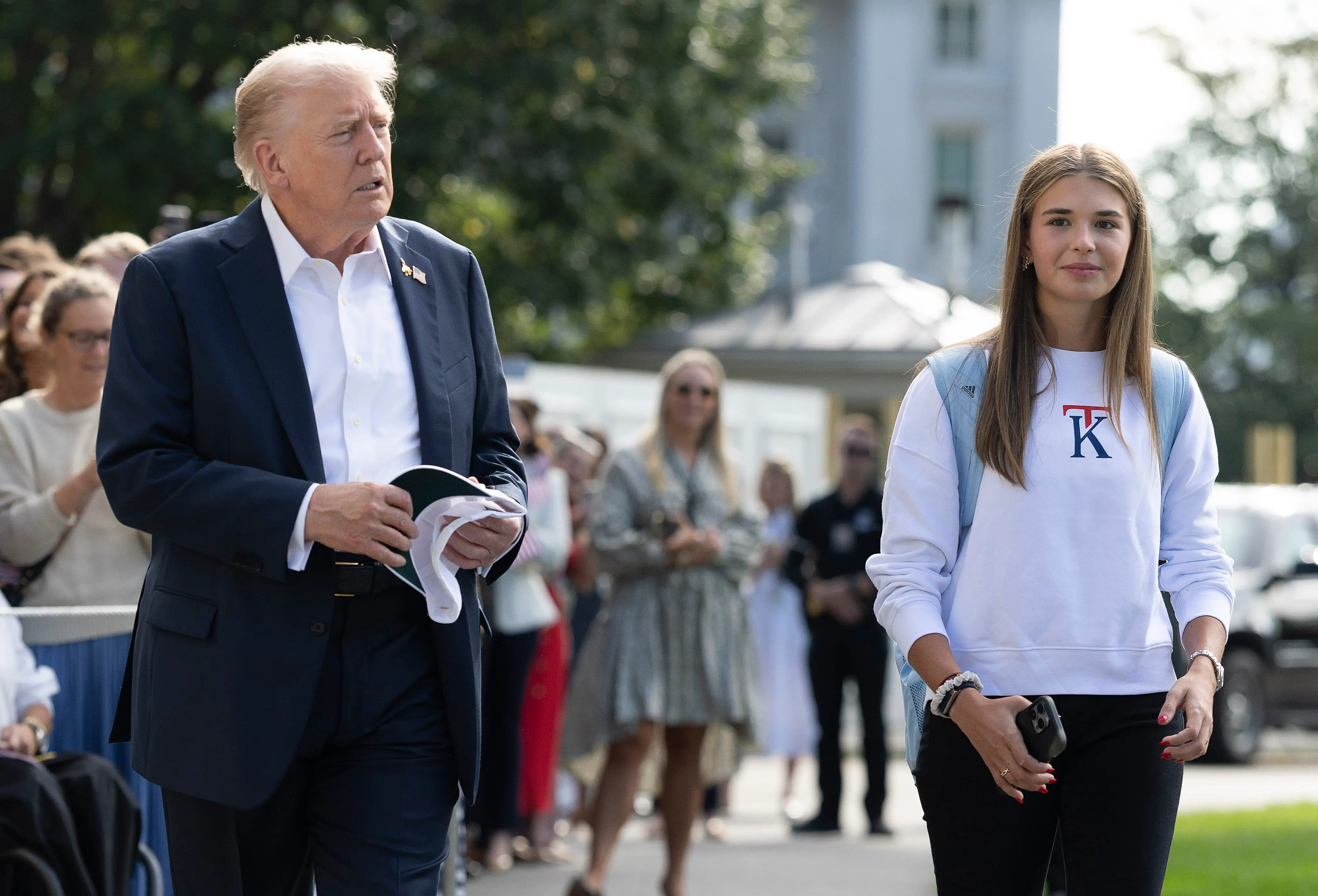 President Trump and his granddaughter, Kai.