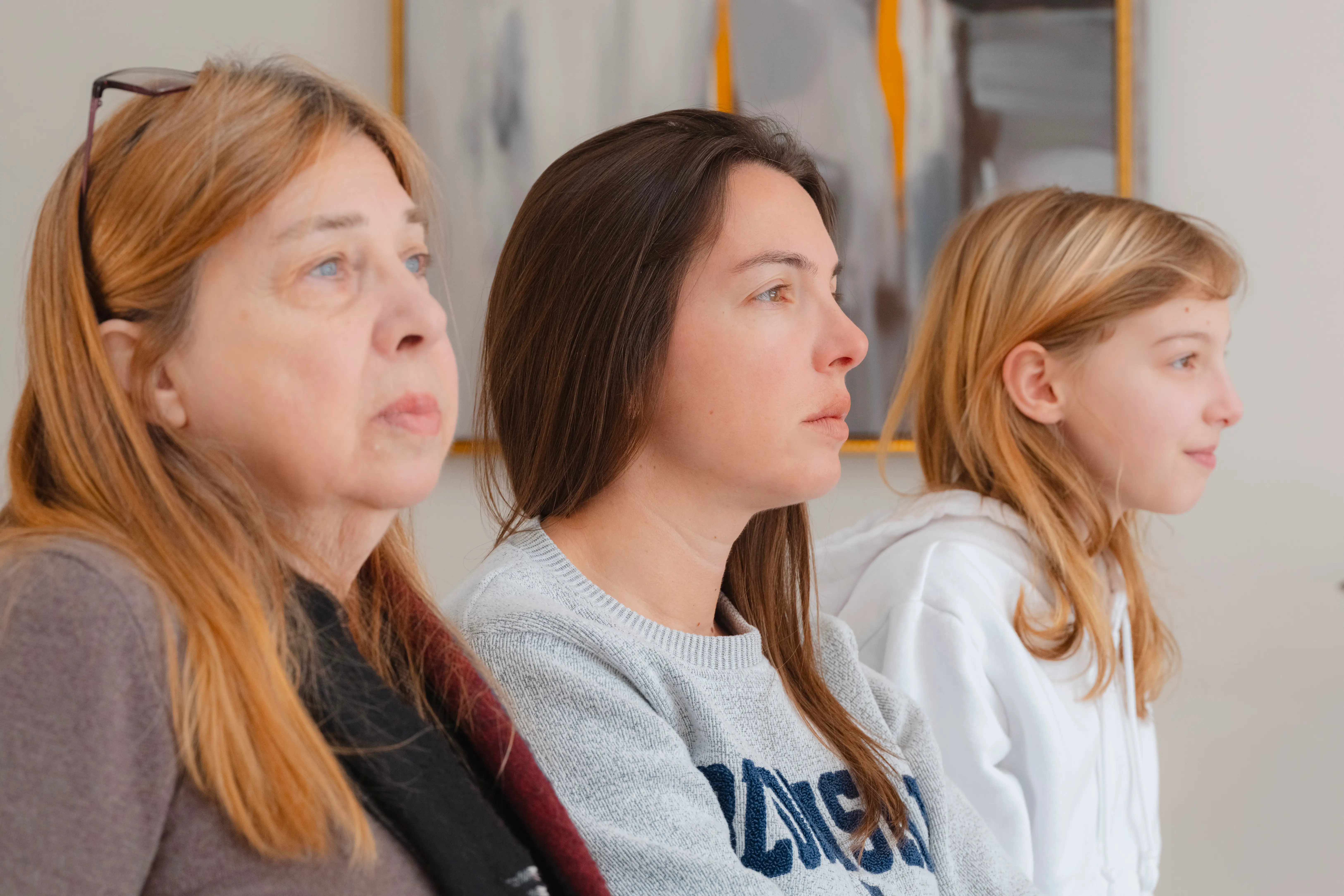 Vanessa Gordon with her mother and daughter