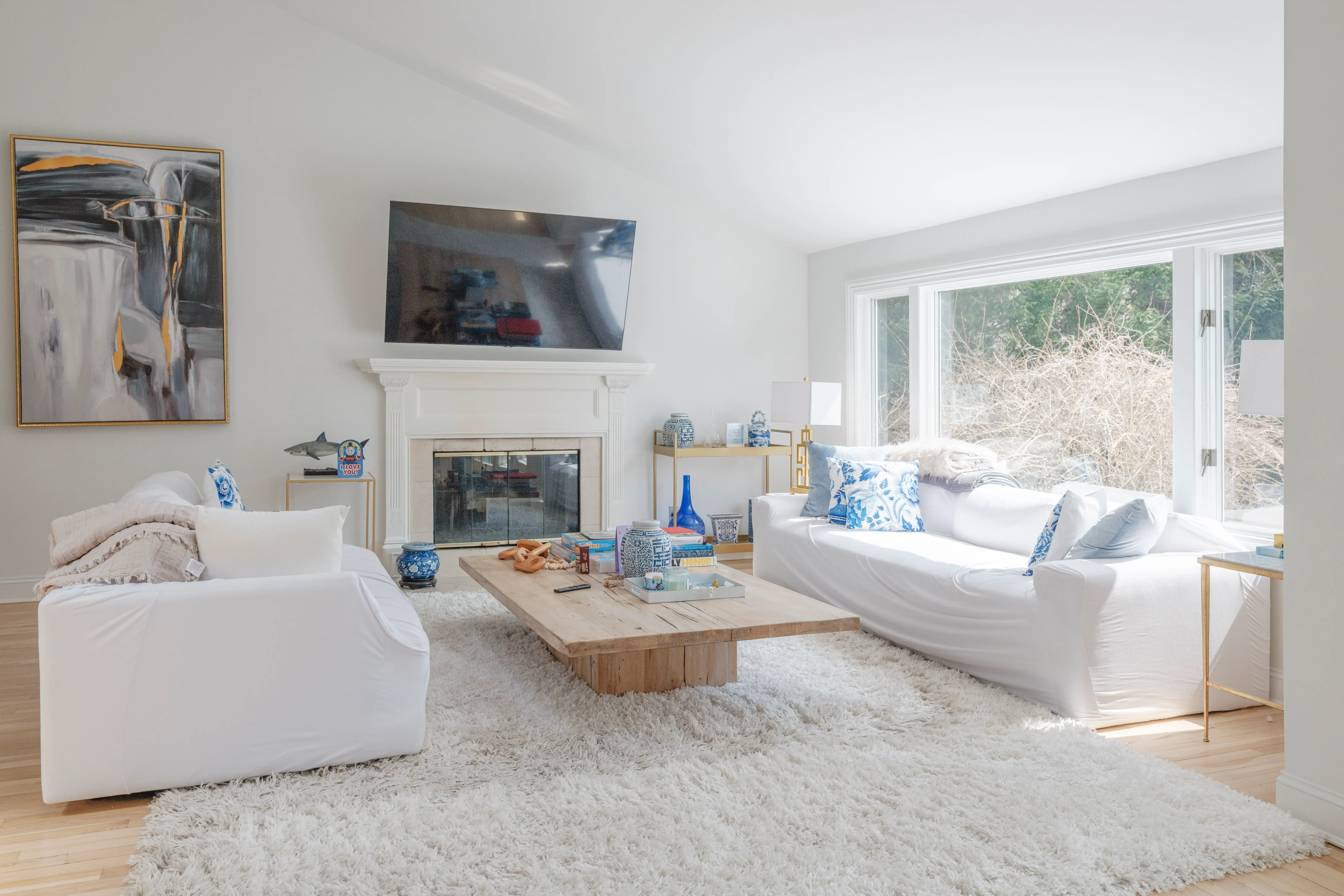 Vanessa Gordon's living room in her multigenerational home