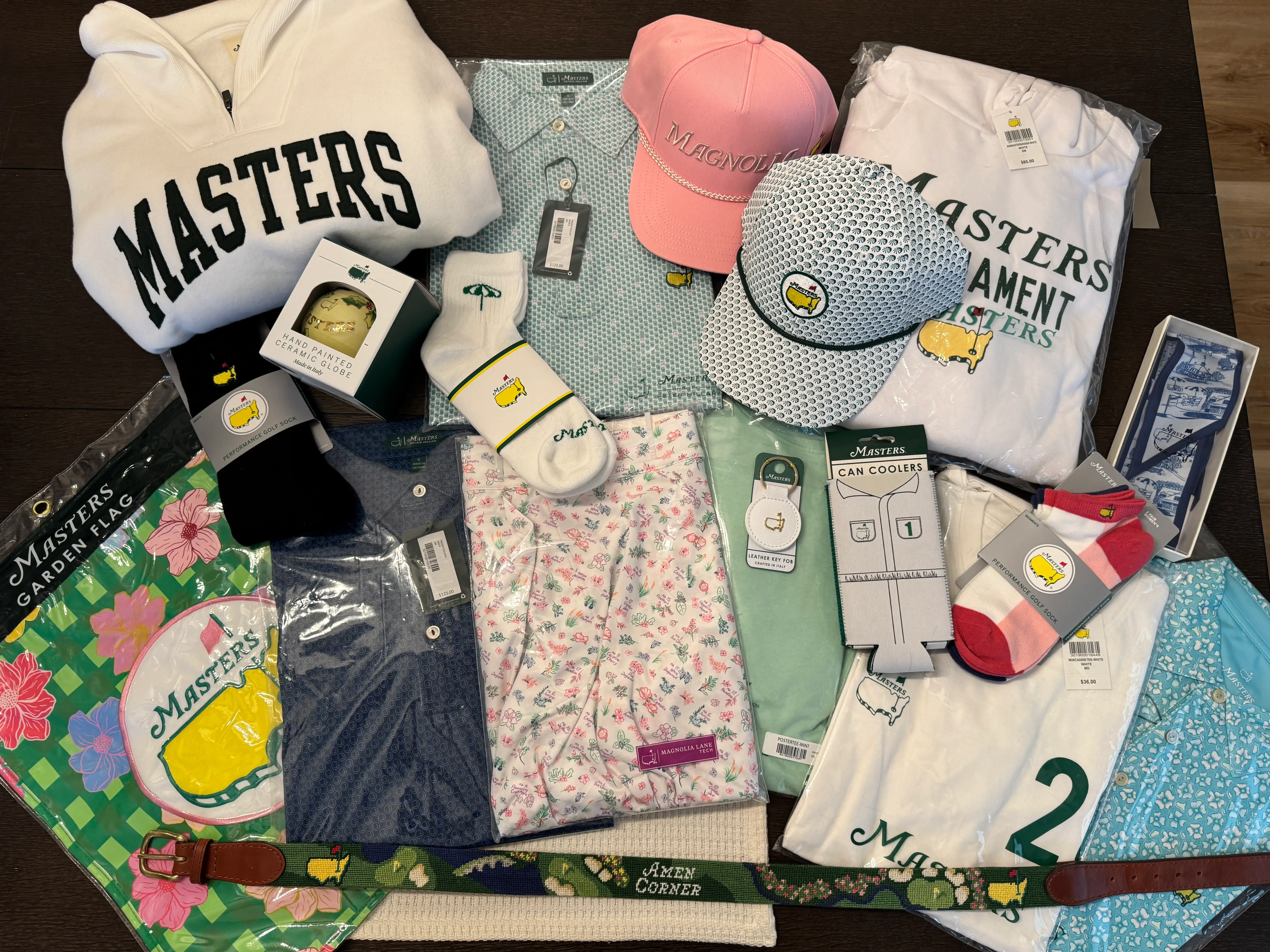 The Masters Tournament merchandise purchased by Rebekah Knowles.