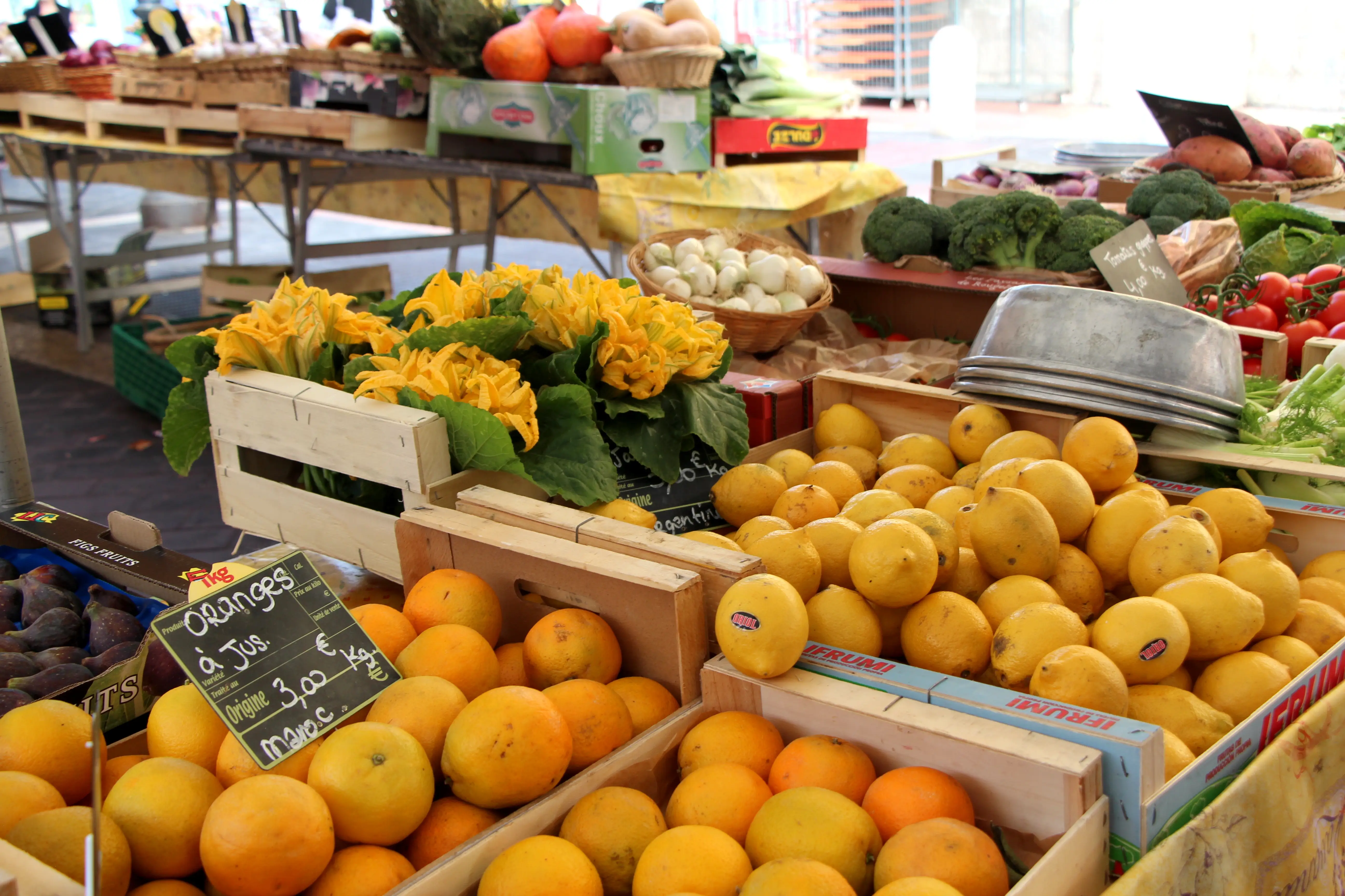 Citrus at produce market
