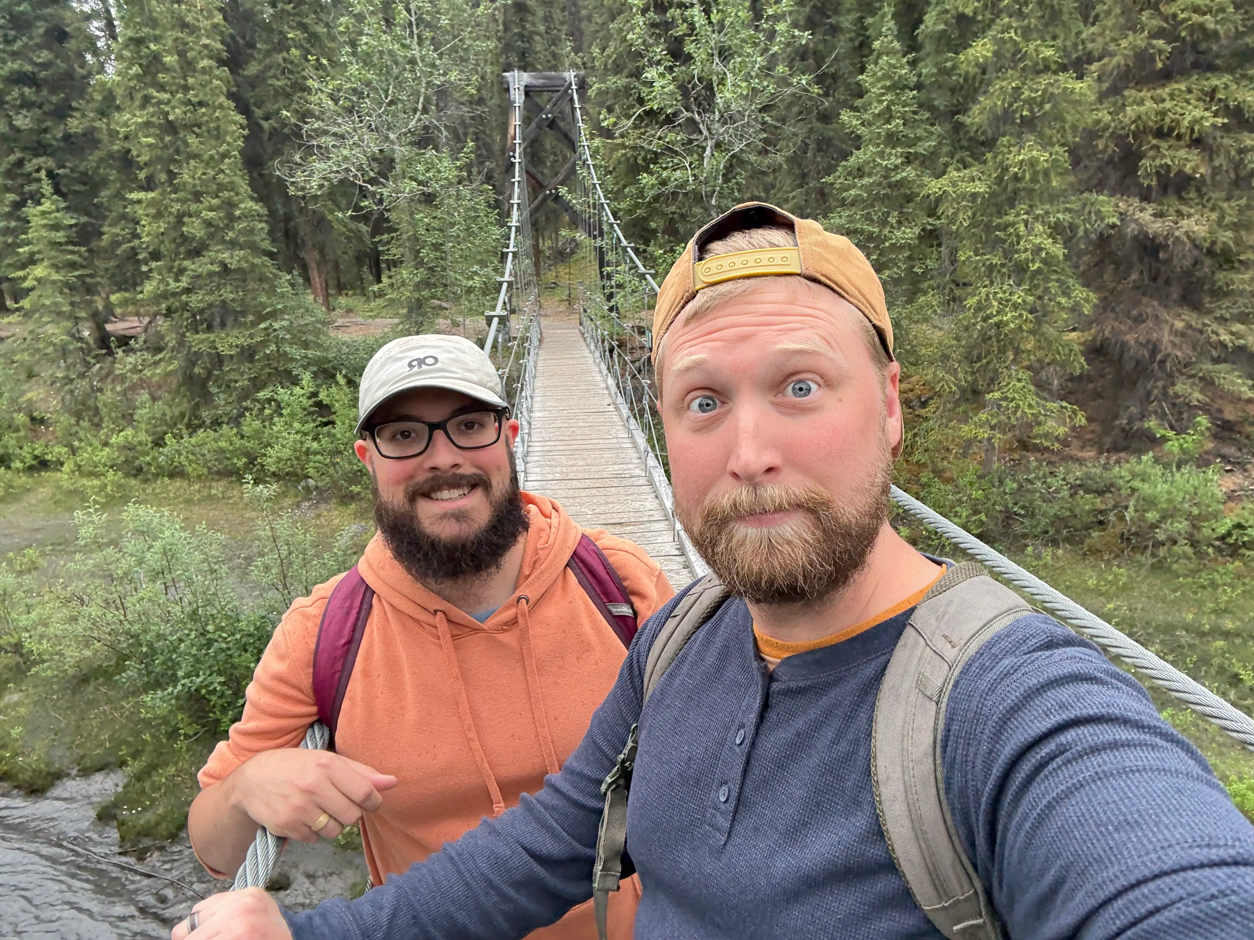 Two men on Denali hike