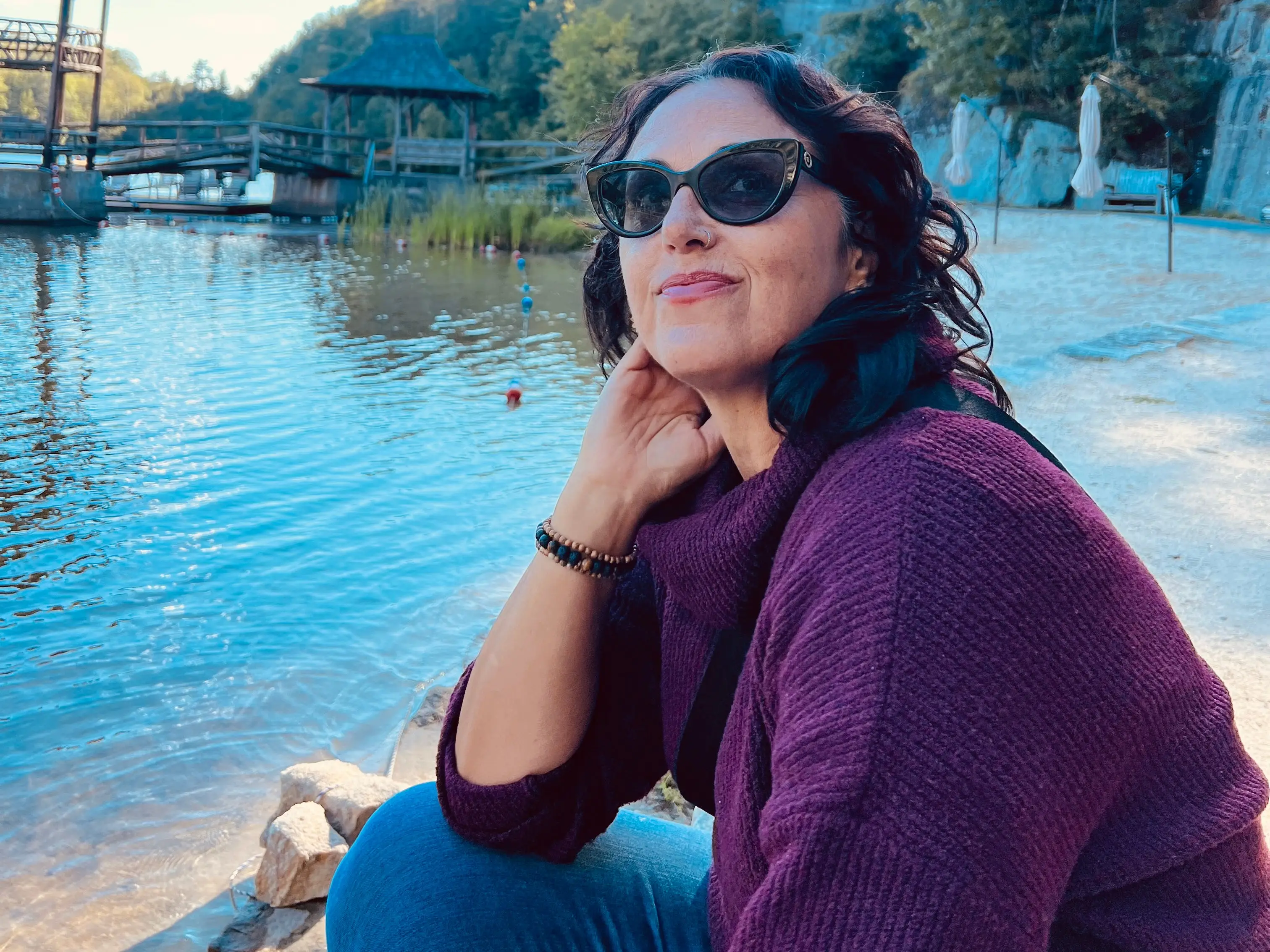 Woman posing for photo