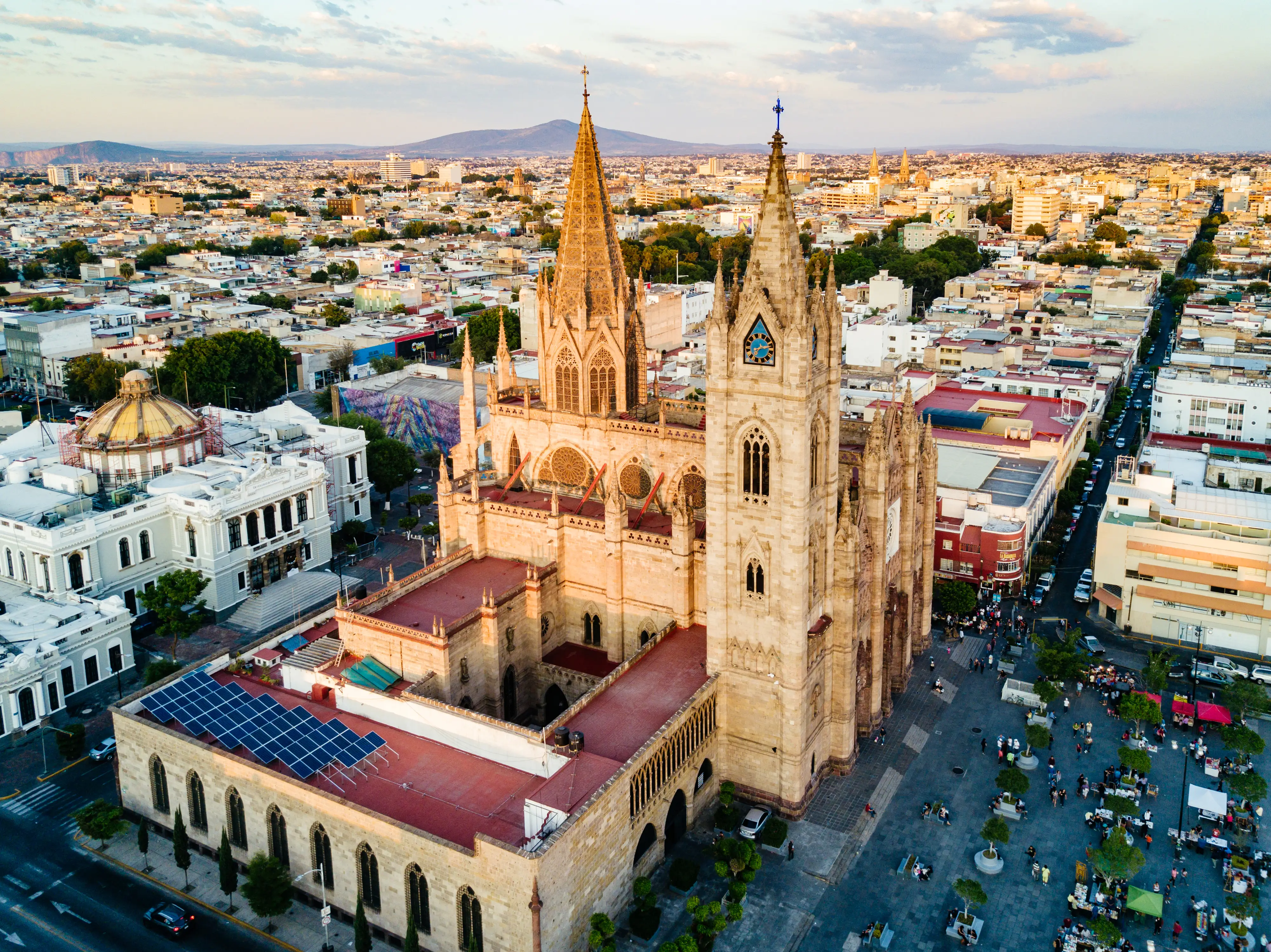 An aerial view of  Guadalajara.