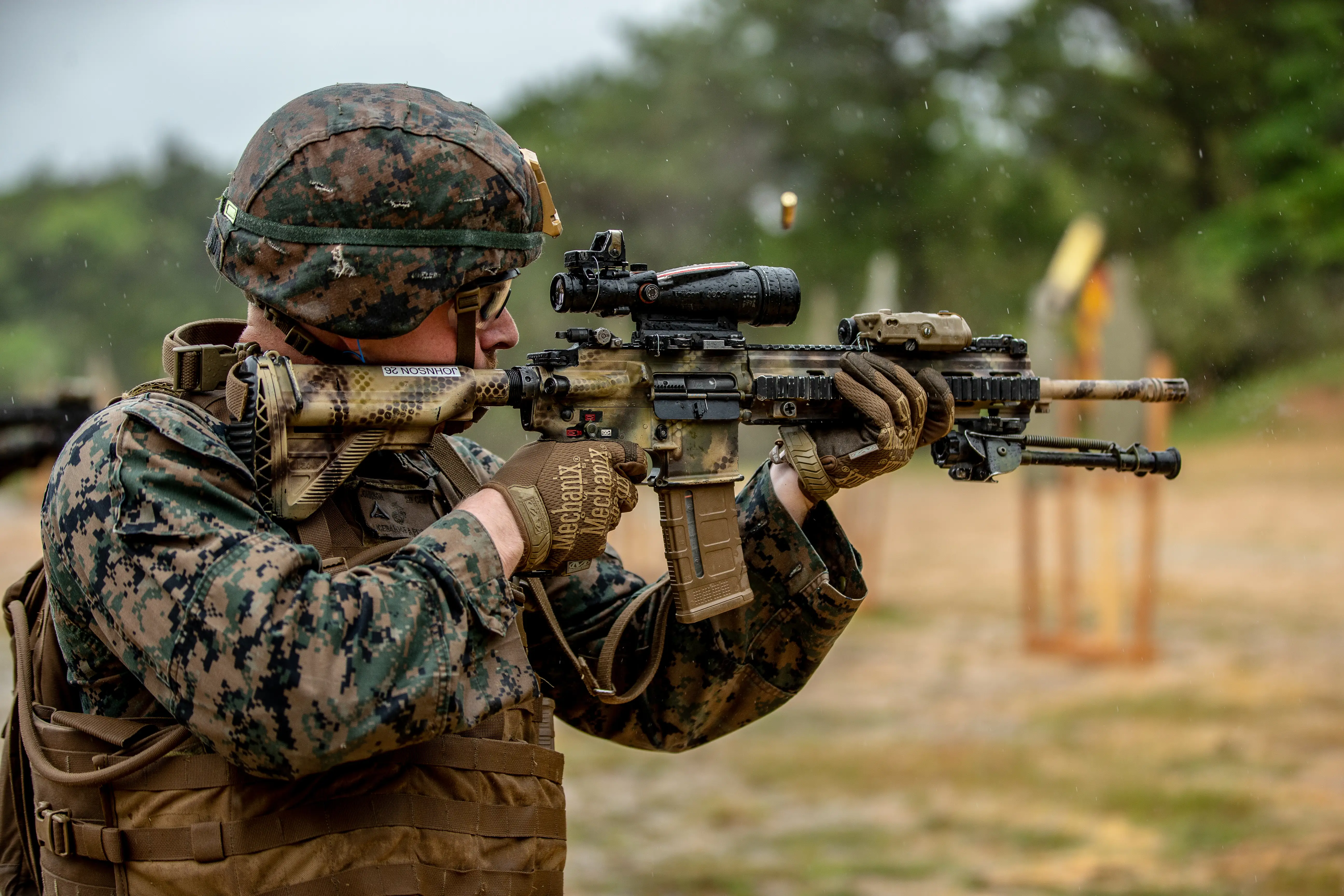 A Marine in training.
