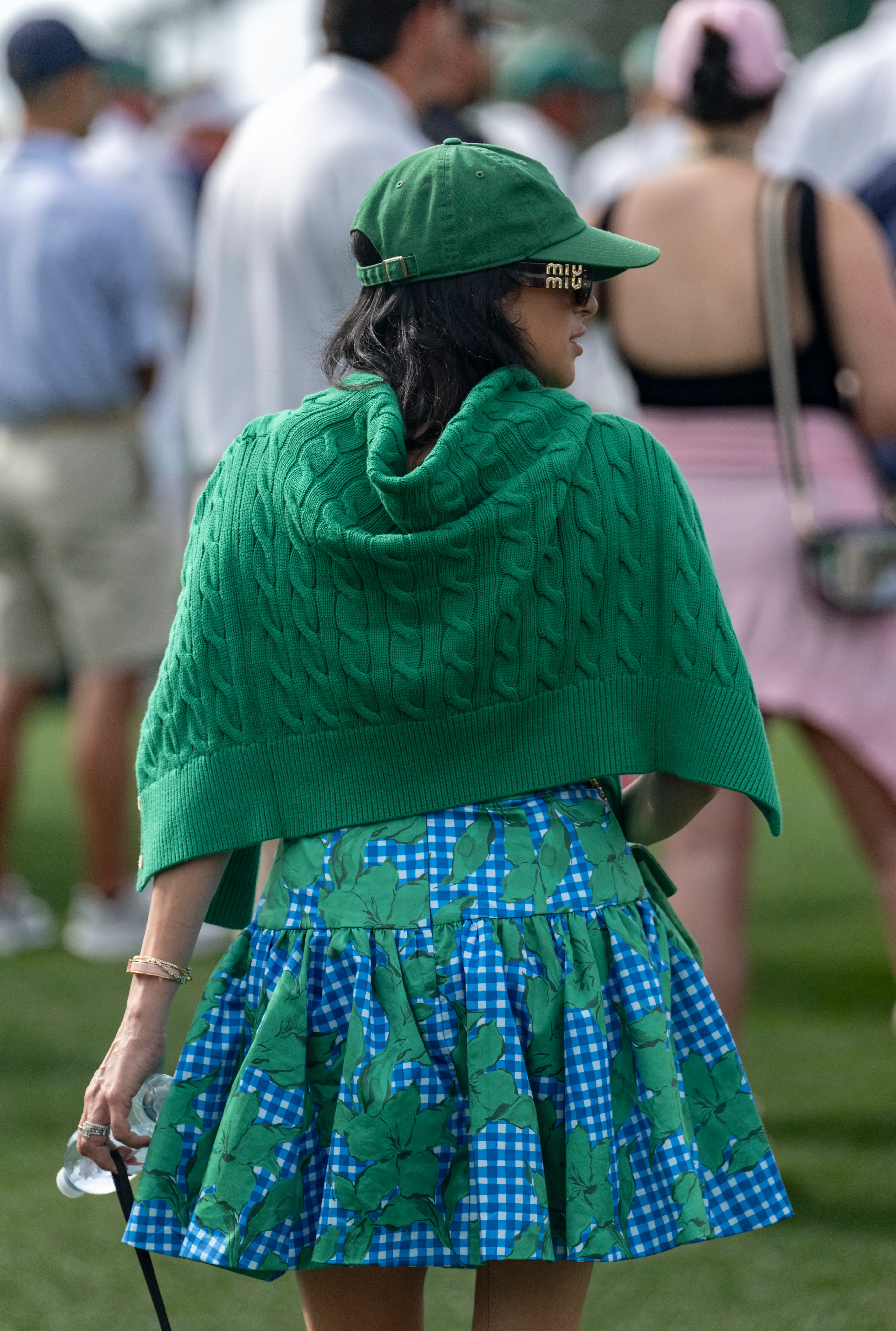 A woman attends the 2026 Masters Tournament in Augusta, Georgia.