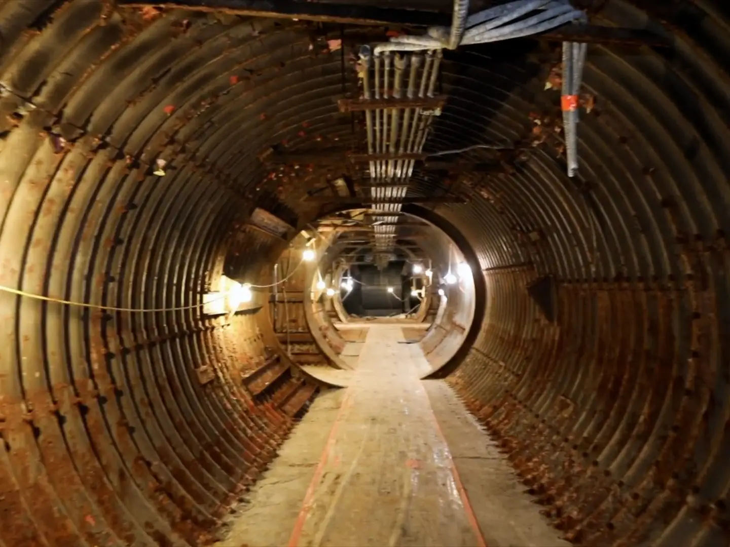 A tunnel in Halik's complex.