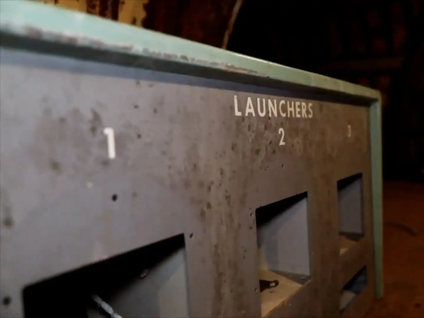 An up-close shot of the launch deck.