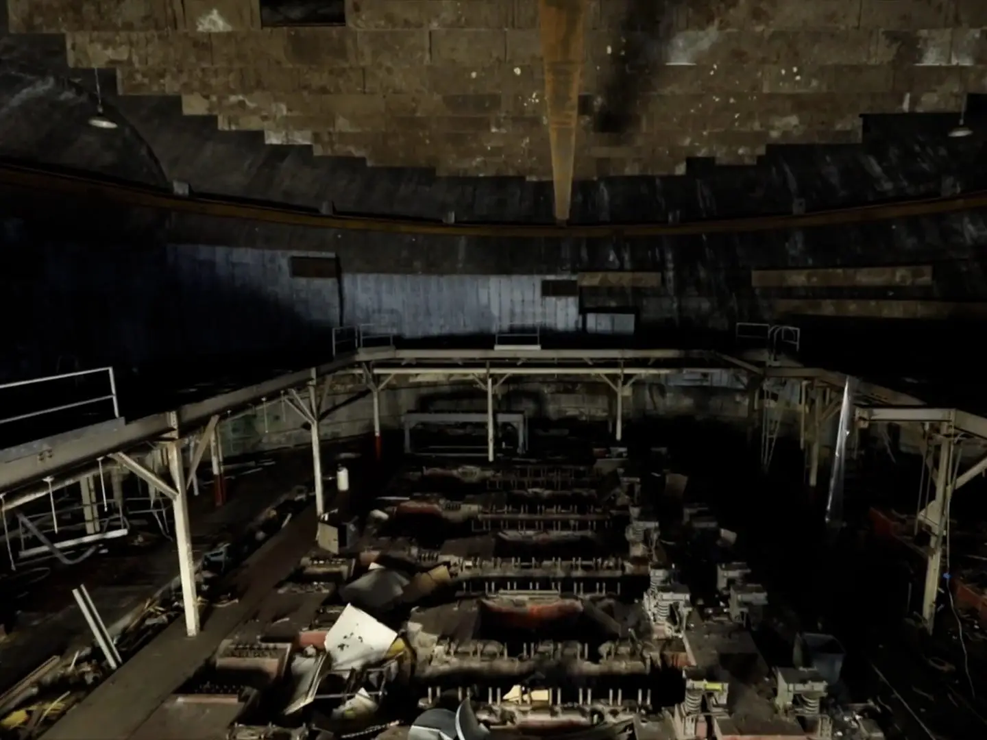 A large room that Halik said could be turned into a night club.