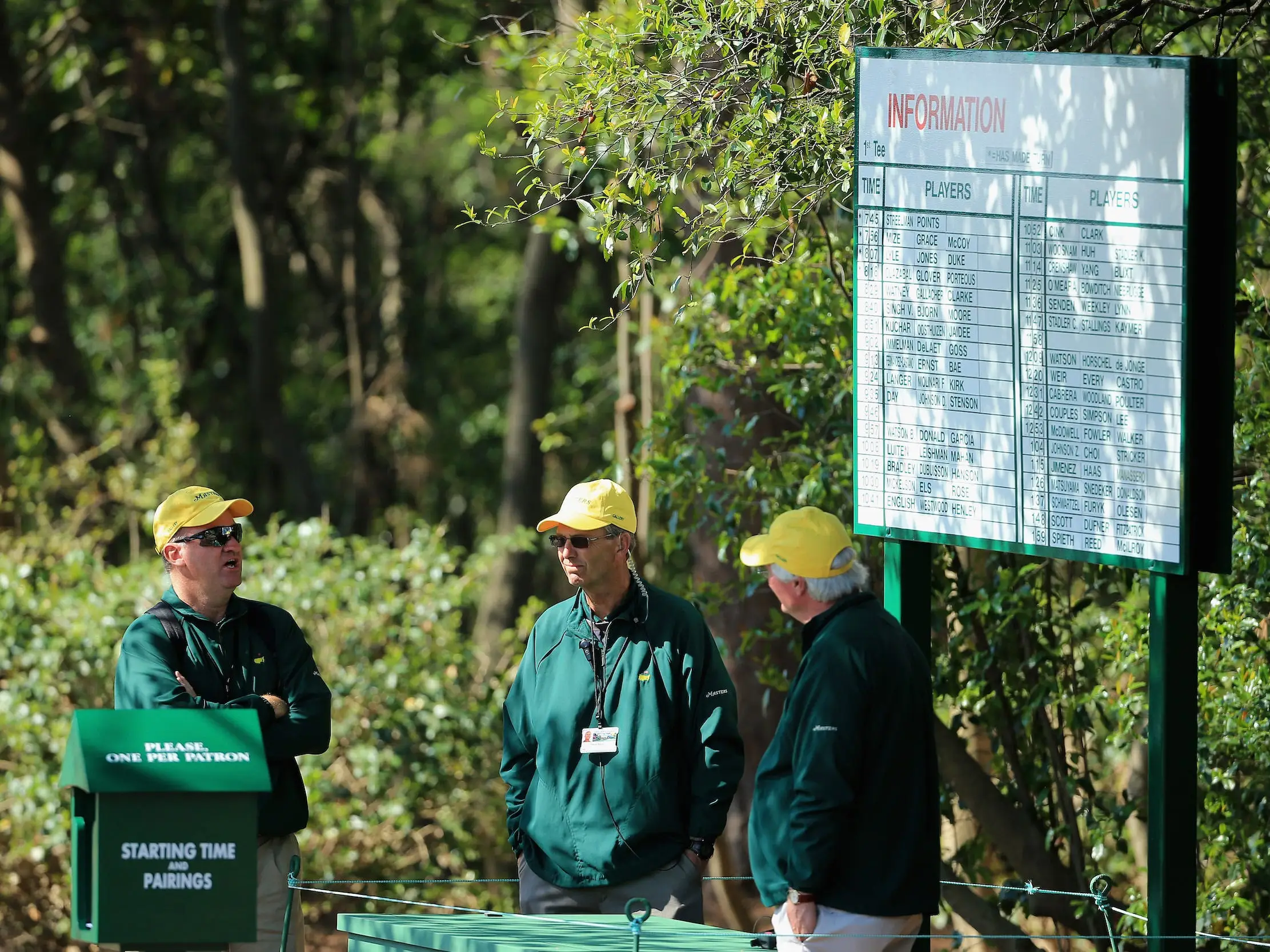 Masters Tournament Volunteers