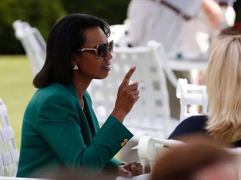 condoleezza rice augusta talking