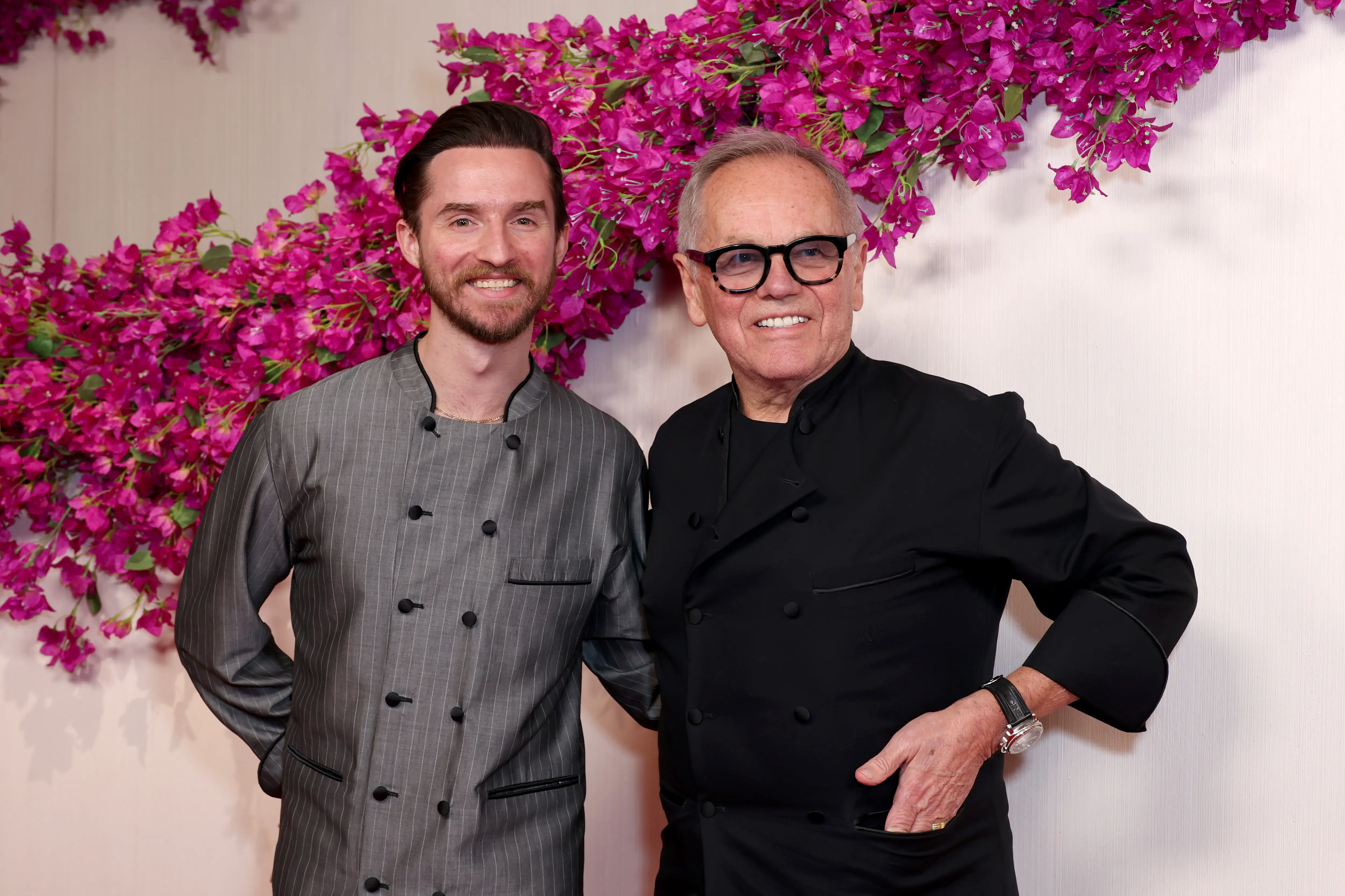Byron Lazaroff-Puck and Wolfgang Puck at the Annual Academy Awards in 2024.