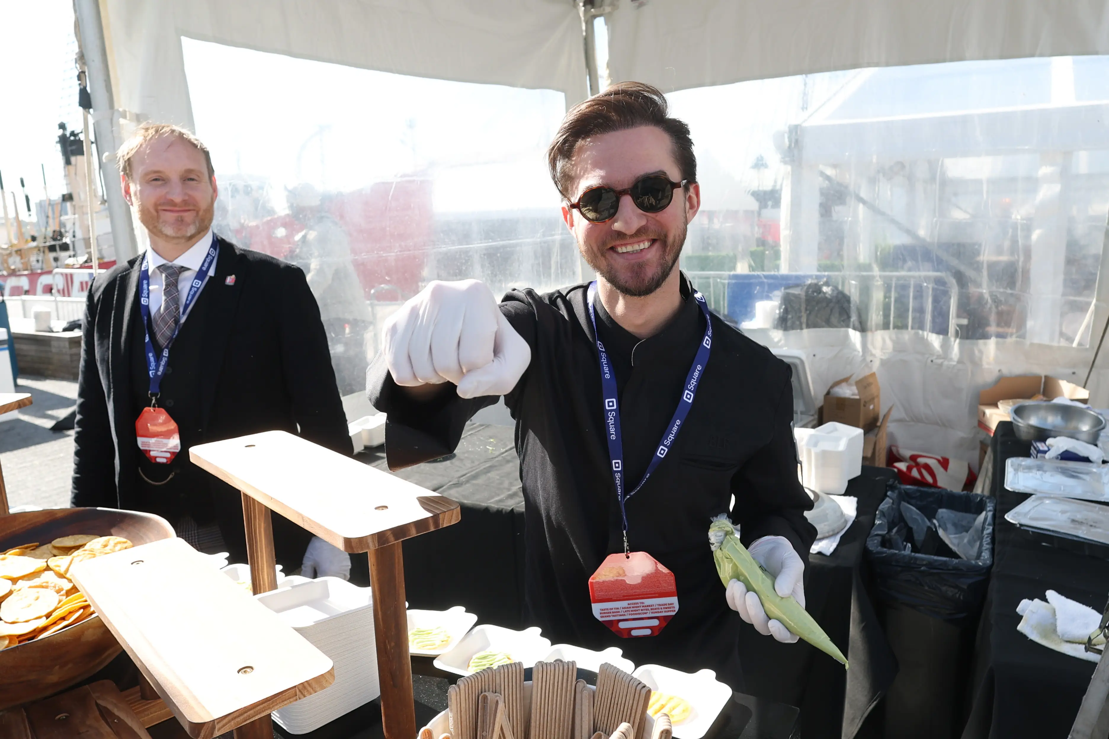 Byron Lazaroff-Puck (L) of CUT New York City in 2025.