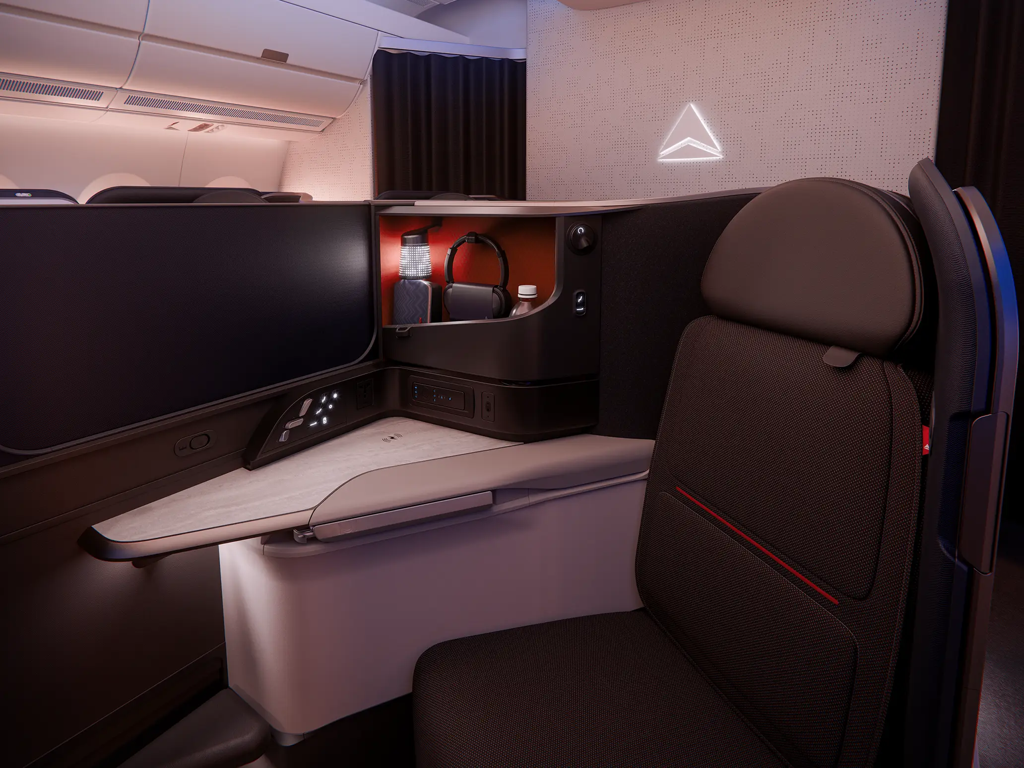 Delta One Suite with partition raised.