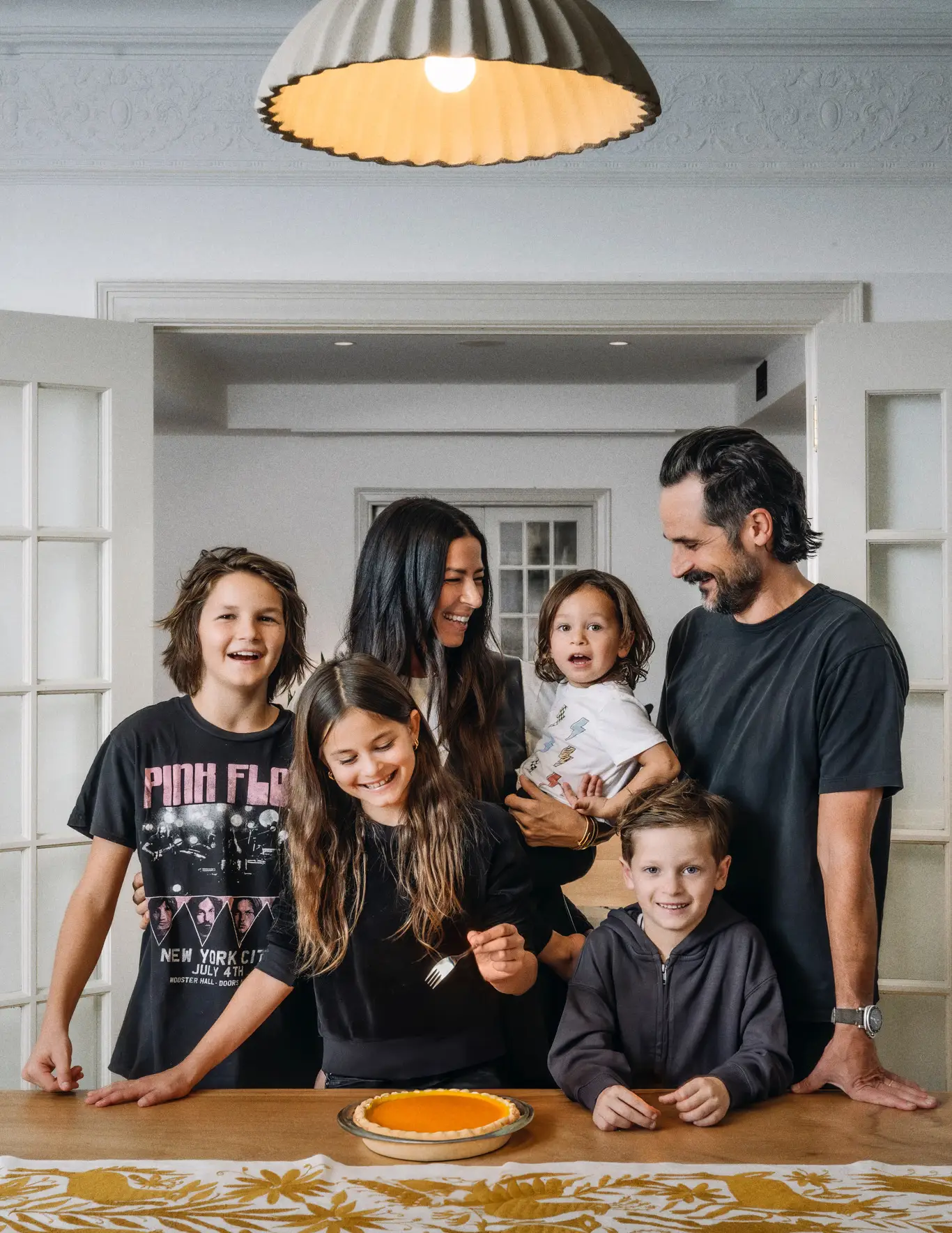 Rebecca Minkoff, husband, and four kids