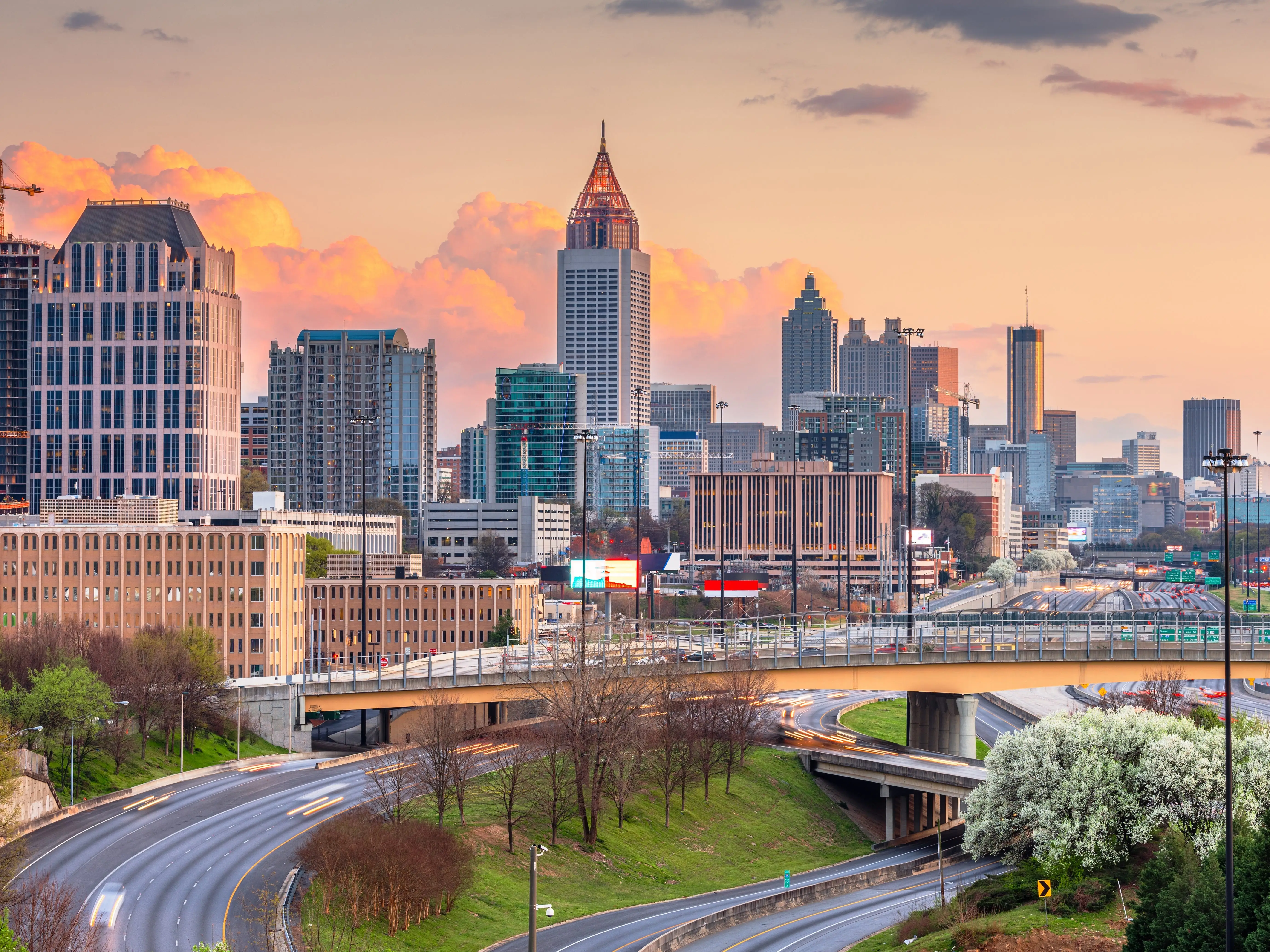Skyline of Atlanta, Georgia.