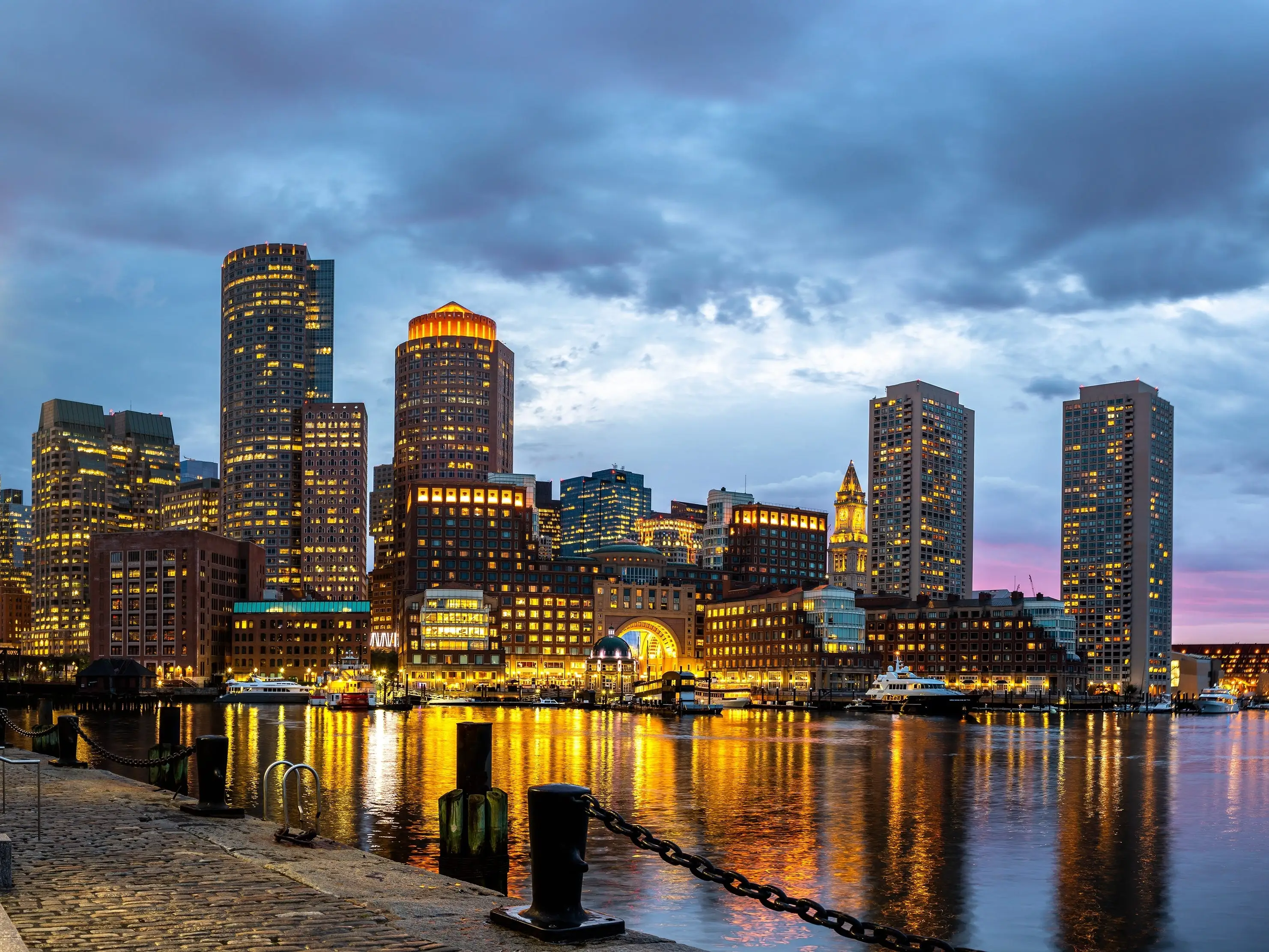 Buildings in Boston, Massachusetts.