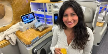 I spent 24 hours flying Emirates’ business class. The luxurious experience started long before I boarded the plane.