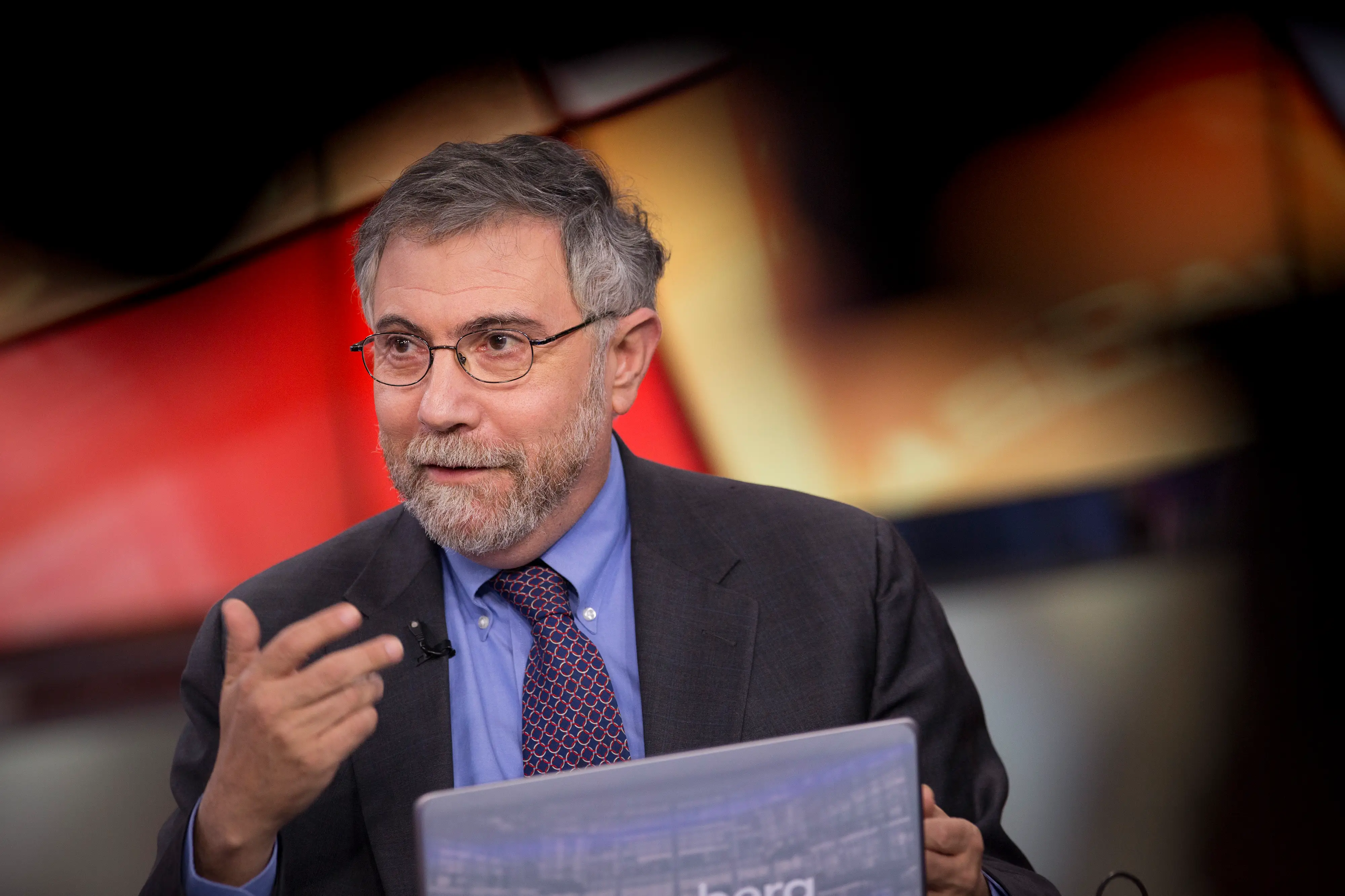 Top economist Paul Krugman speaking at an event.