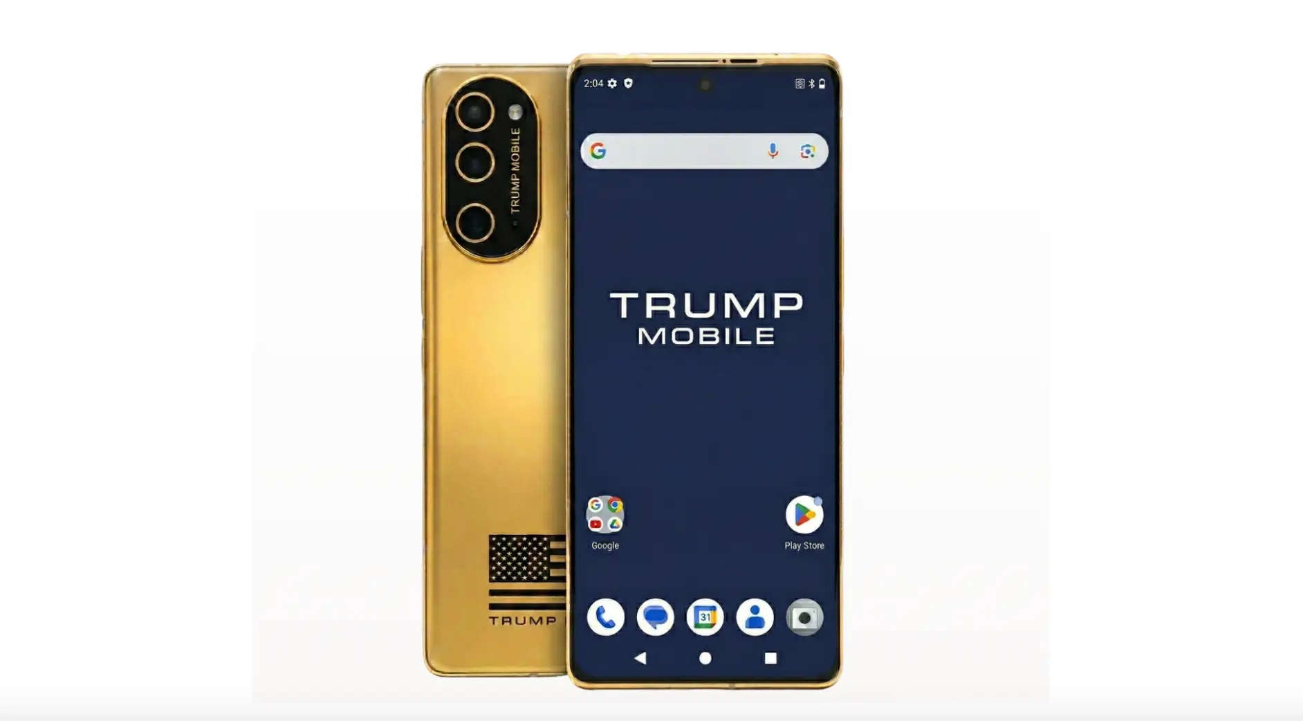The new design of the T1 Phone from Trump Mobile