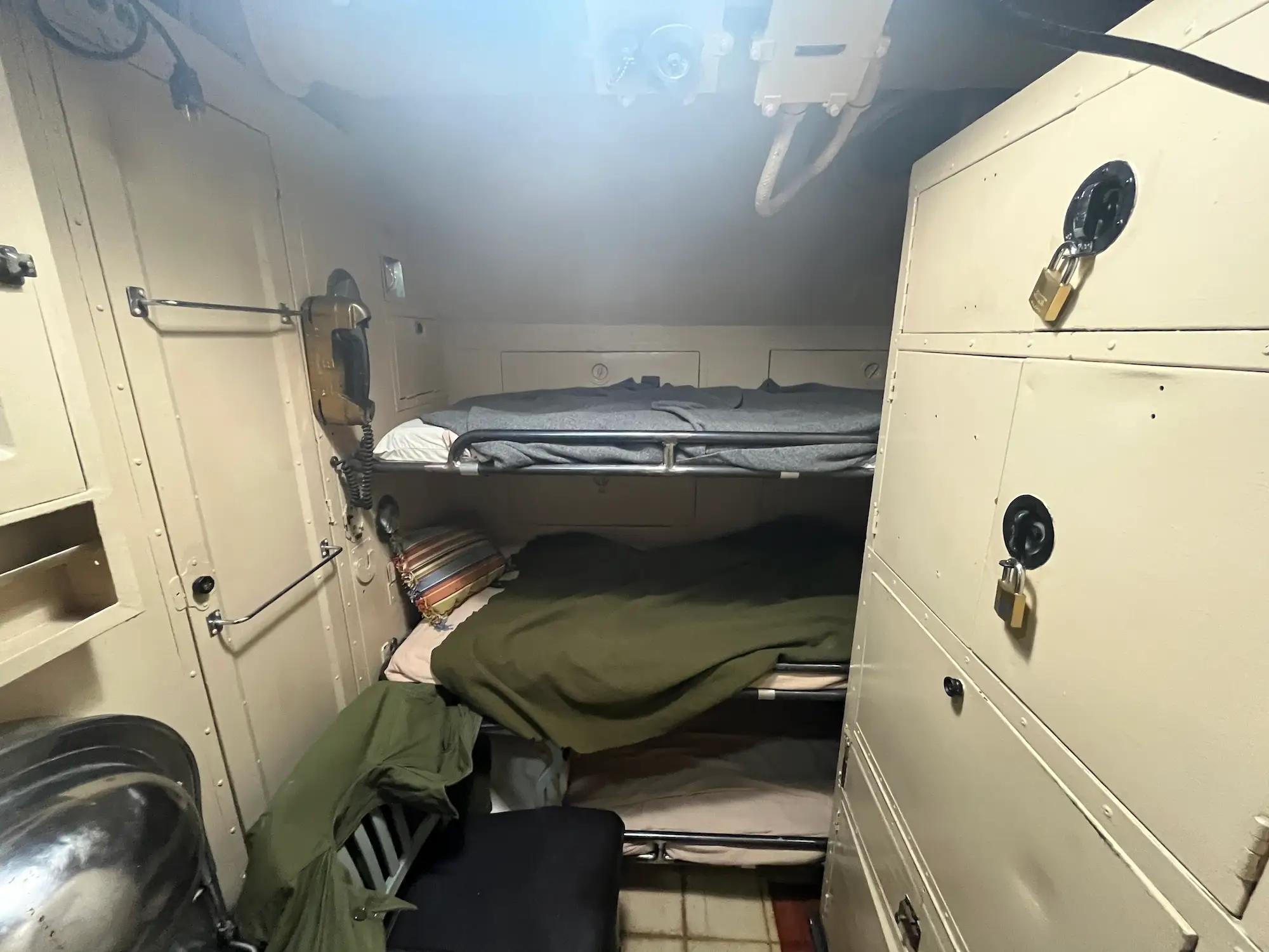 The officers' stateroom used by the executive officer and two senior officers.