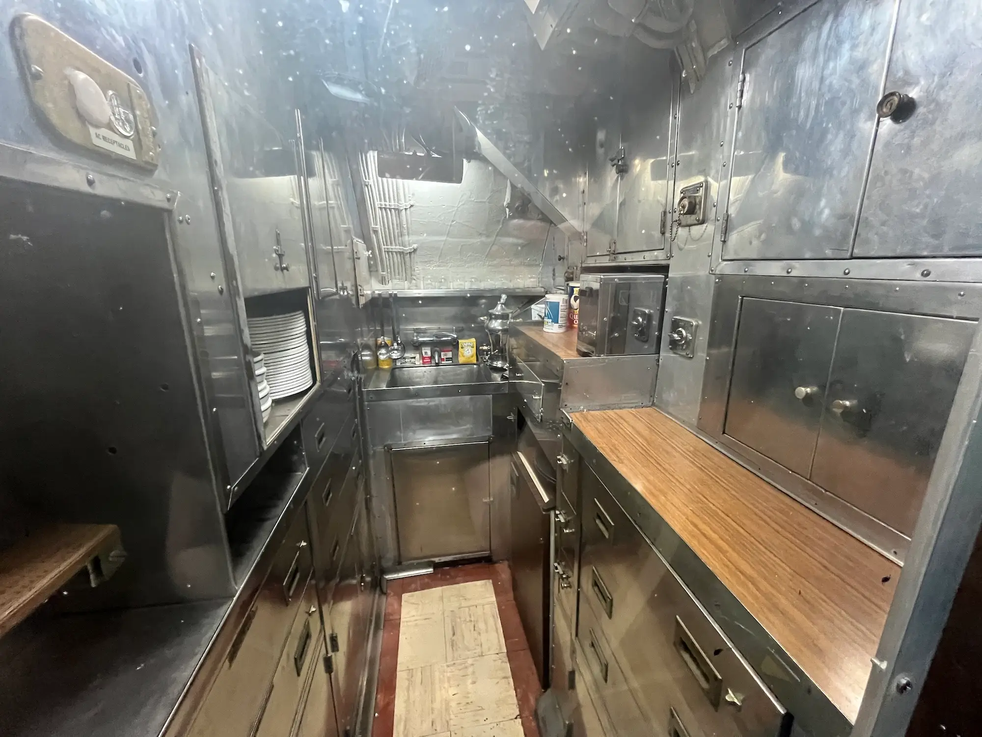 The officers' pantry.