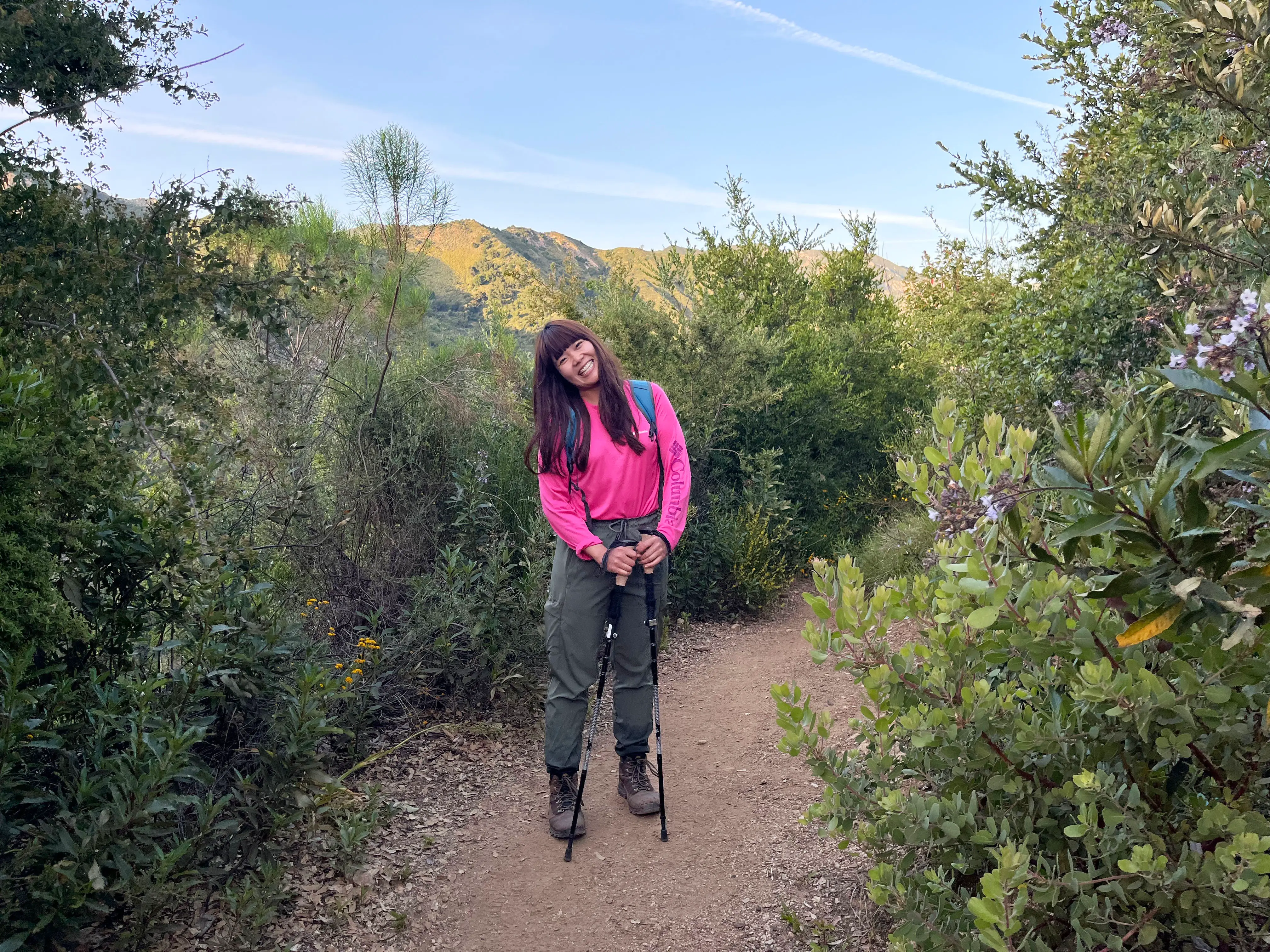 Wannapa Suprasert hiking.