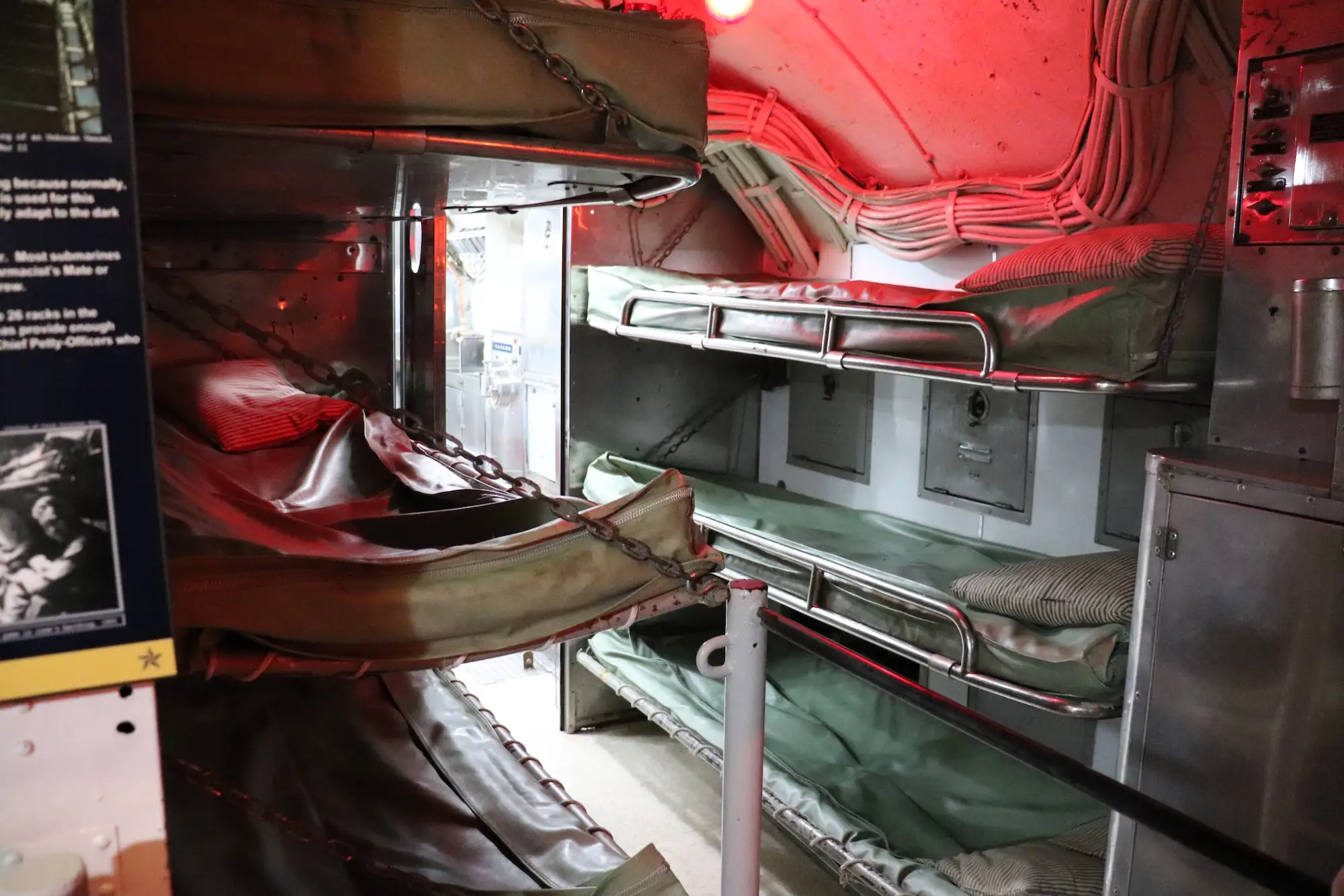 Crew berthing on the USS Torsk.