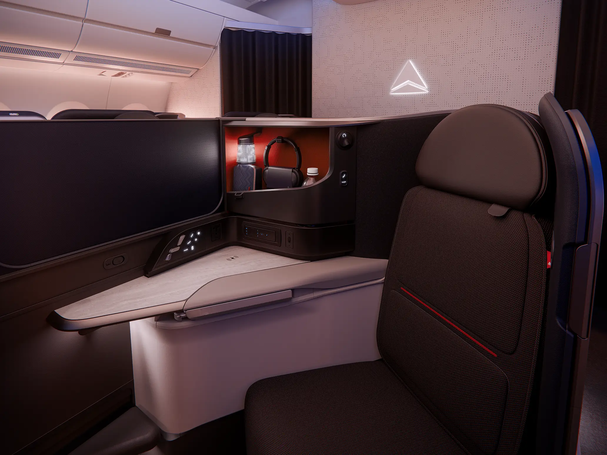 Delta One Suite with partition raised.