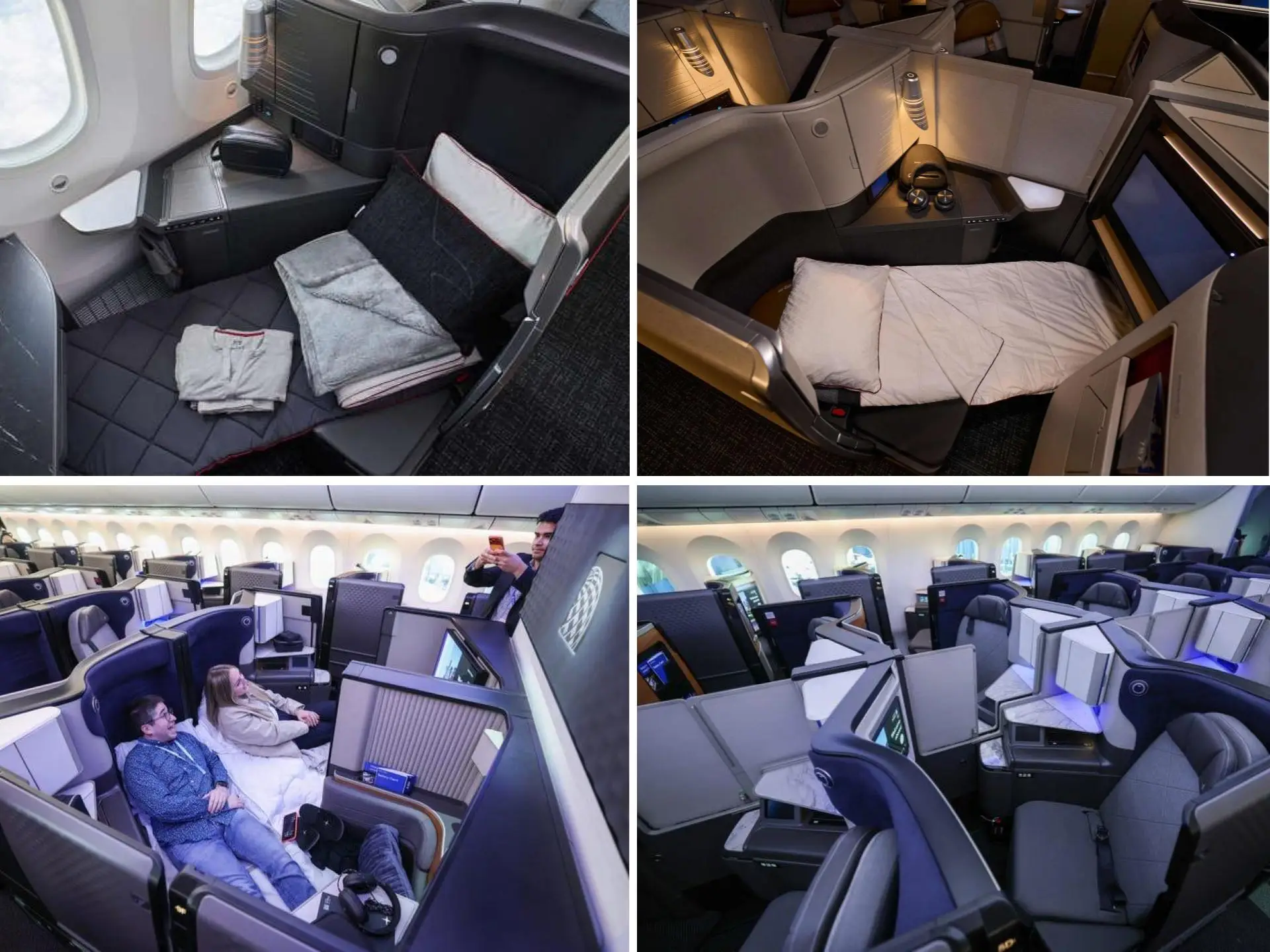 American and United's new business class plus seats.