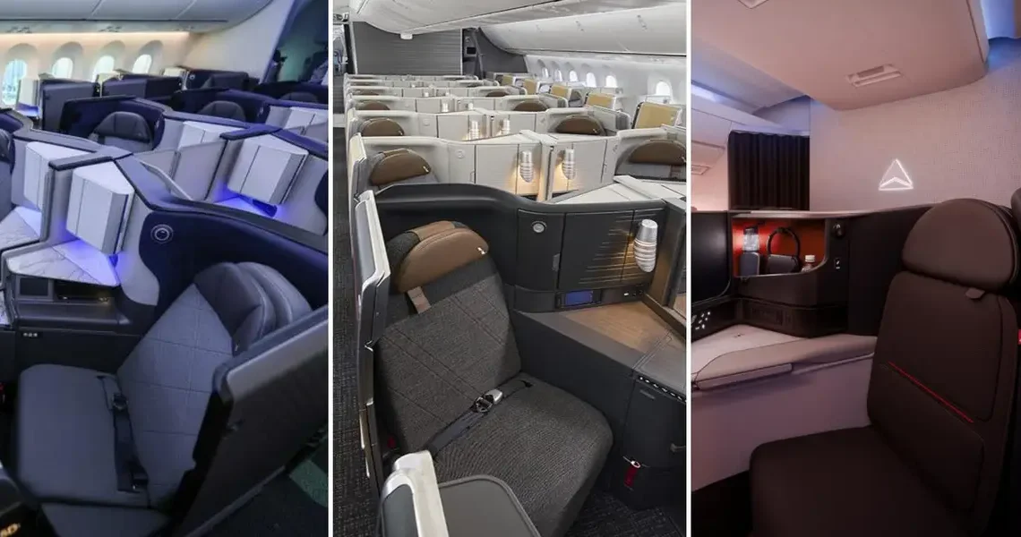 American, Delta, and United are in a business-class arms race for premium flyers. See how their newest suites compare.