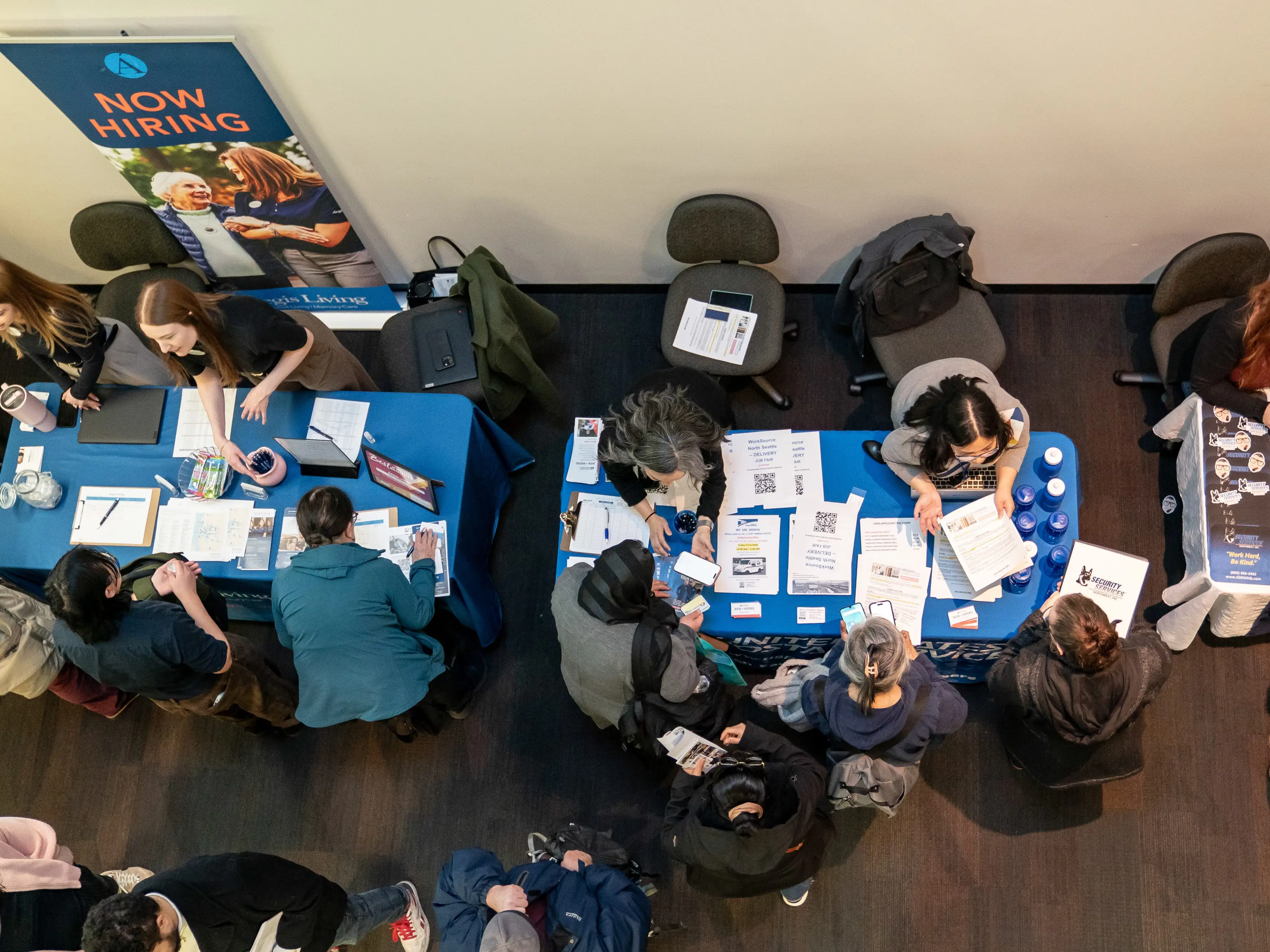 People at a job fair