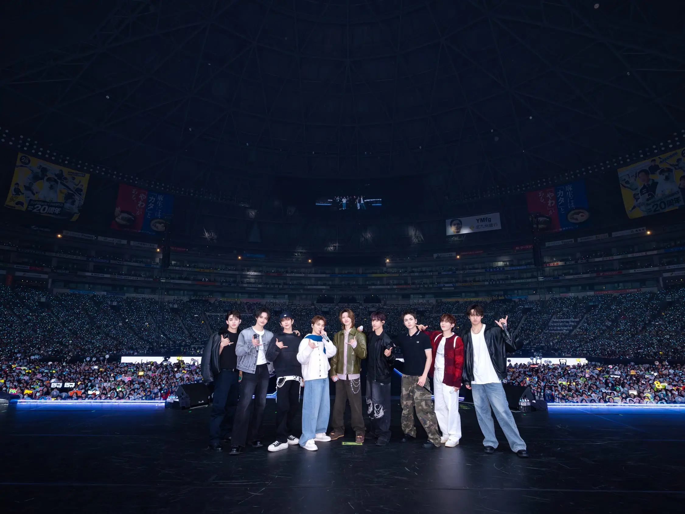 Seventeen on stage in Japan