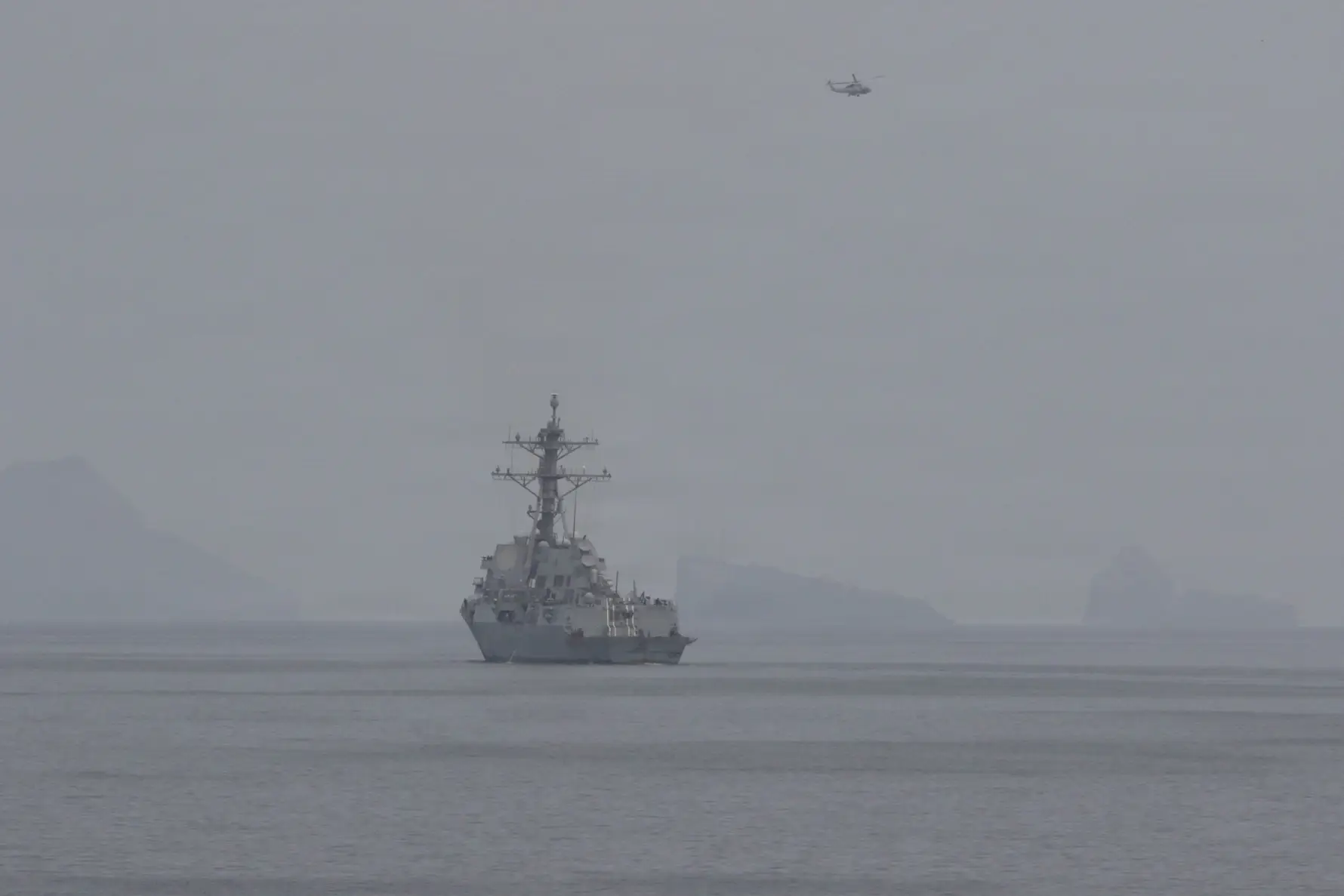 US Central Command forces began setting conditions for clearing mines in the Strait of Hormuz on April 11, as two US Navy guided-missile destroyers conducted operations.