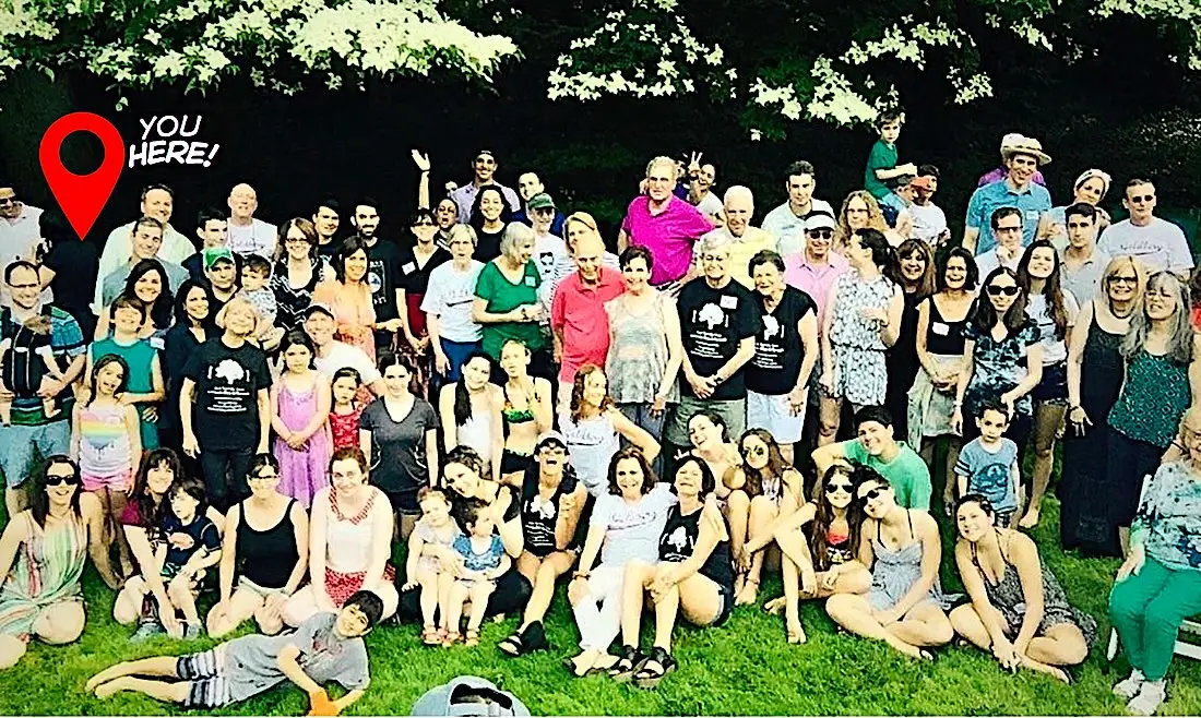 The author and her family at their annual family reunion in 2015.